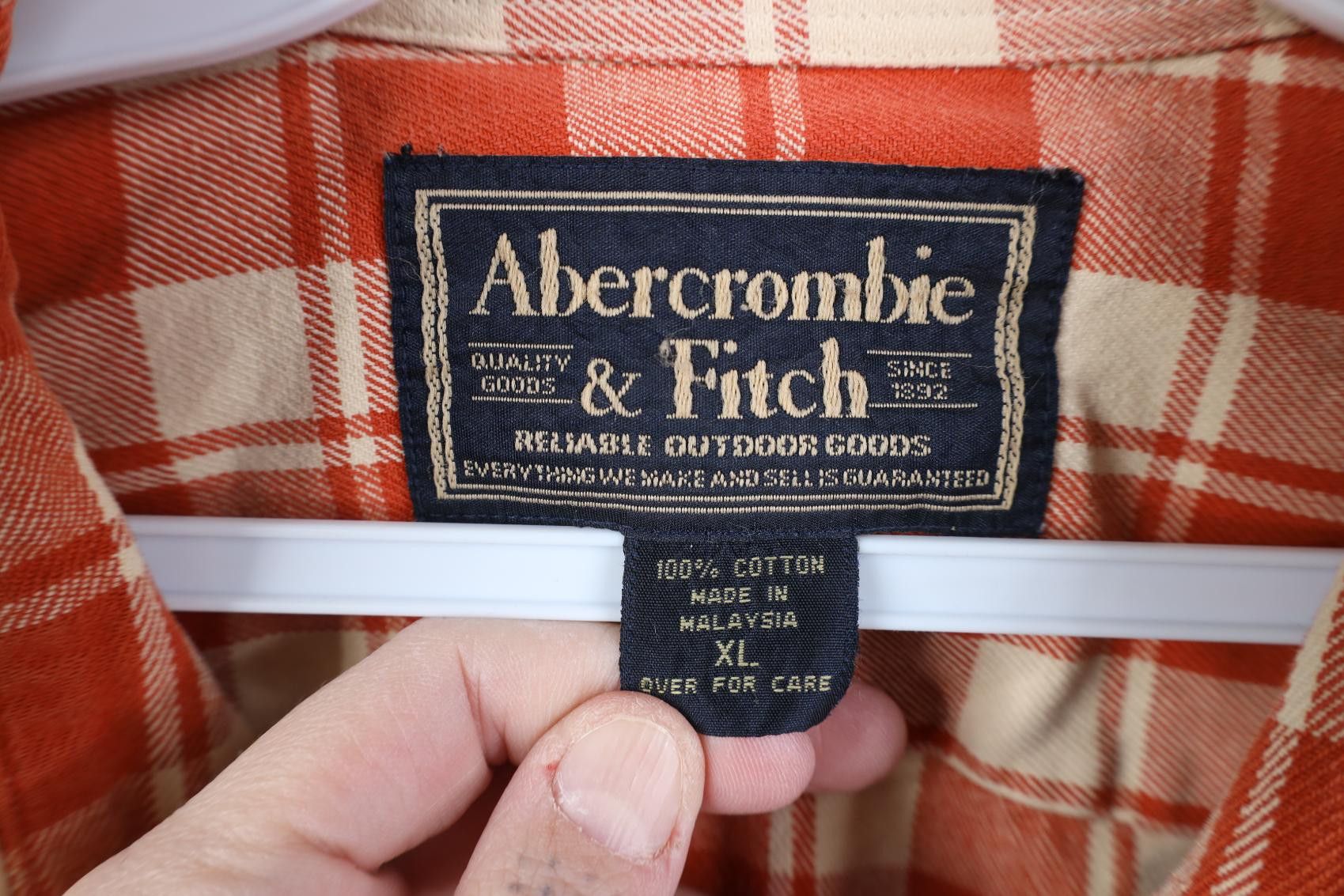 Abercrombie & Fitch Vintage 90s Abercrombie & Fitch Flannel Button Shirt Plaid Size US XL / EU 56 / 4 - 9 Thumbnail