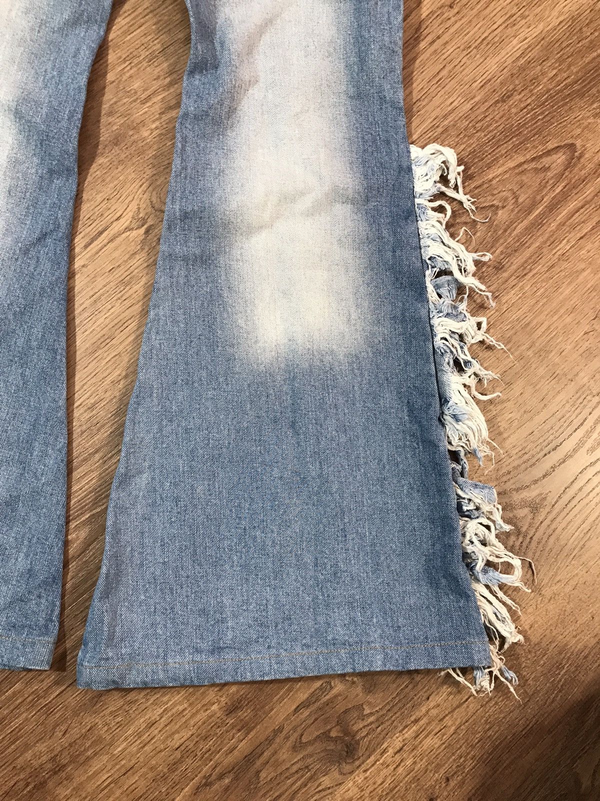 Vintage Vintage Big Flare Denim Pants Jeans Size 29" - 14 Thumbnail
