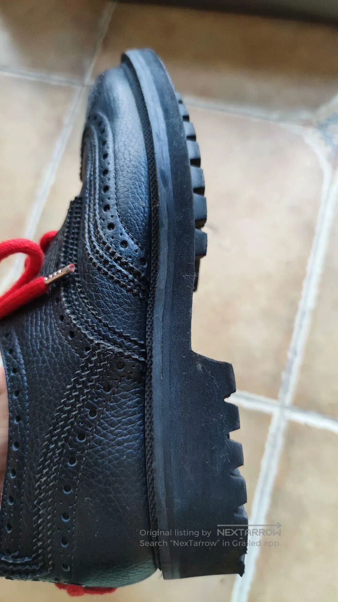 Givenchy Givenchy Black Red Derby Shoes. Size US 6 / EU 39 - 5 Thumbnail