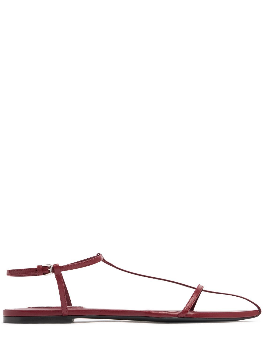 o1s22i1n0125 Leather Sandals in Red