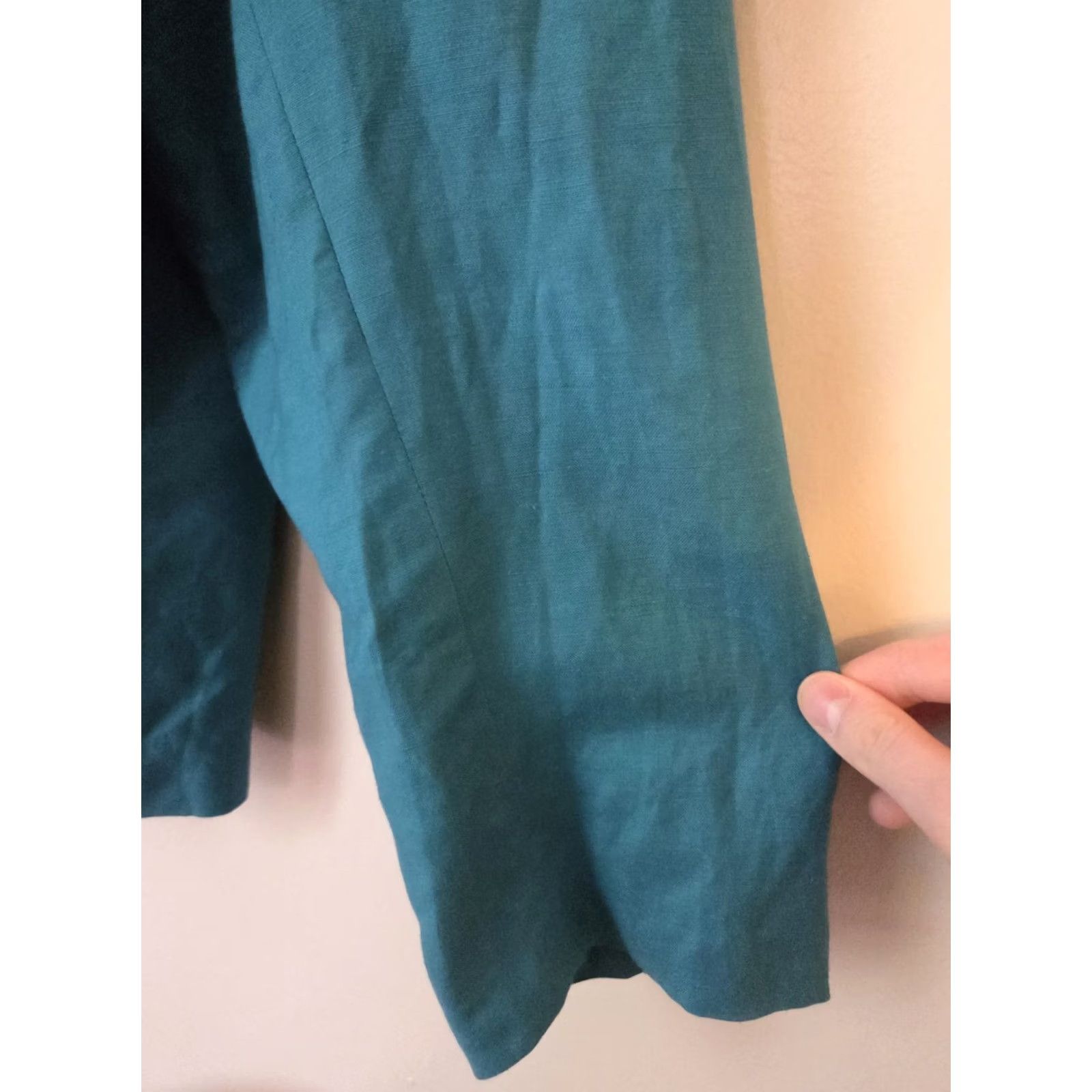 Vintage VINTAGE JG Hook Blazer Jacket Teal Linen Blend 32W Plus | Women Blazer, Long Sleeve, Solid Blue, Plus Size, Dry Clean Only, 80s-90s (If applicable) Size XXS / US 00 / IT 34 - 5 Thumbnail