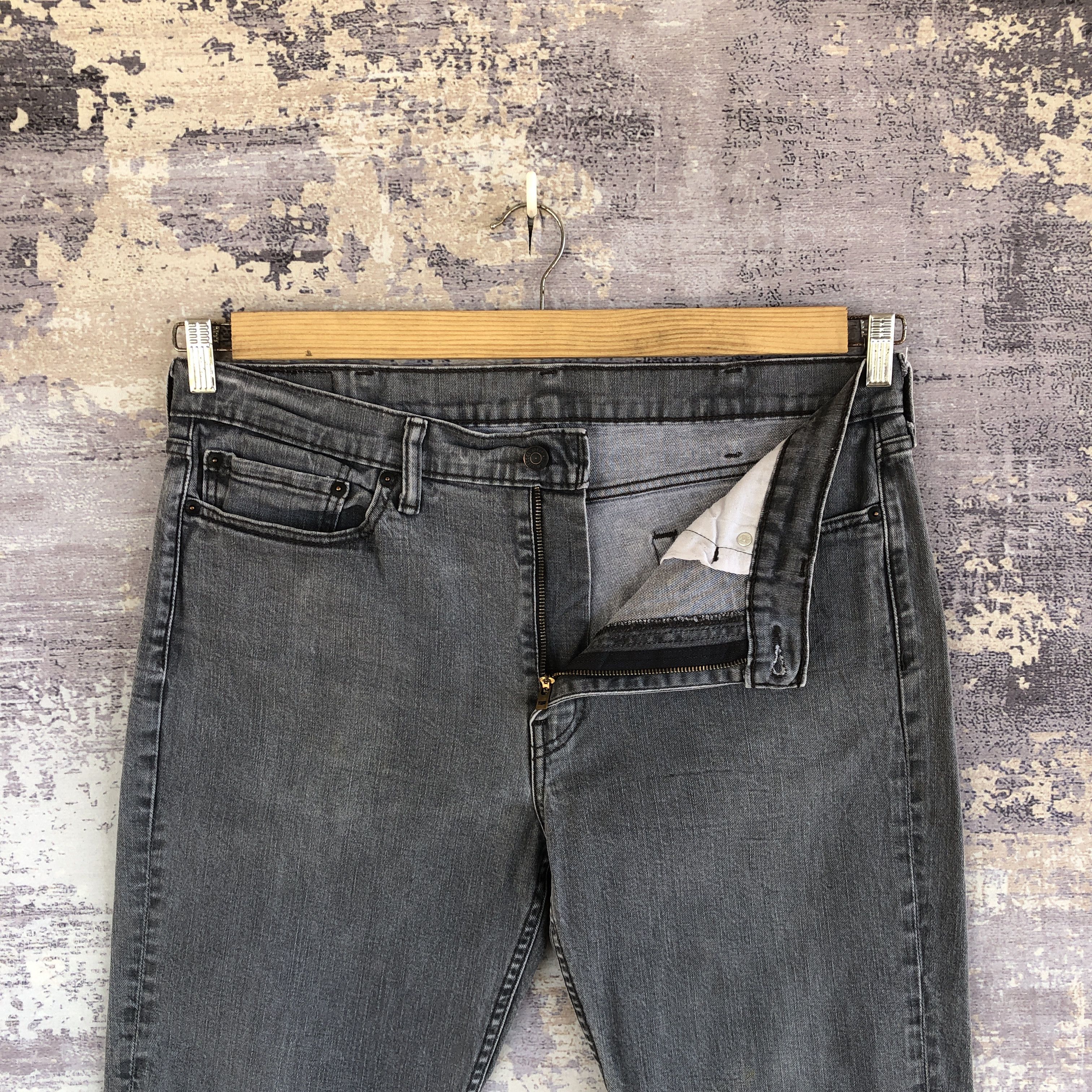Levi's Vintage Levis Faded Black Jeans Levi's 514 Ash Gray Denim Size US 36 / EU 52 - 6 Thumbnail