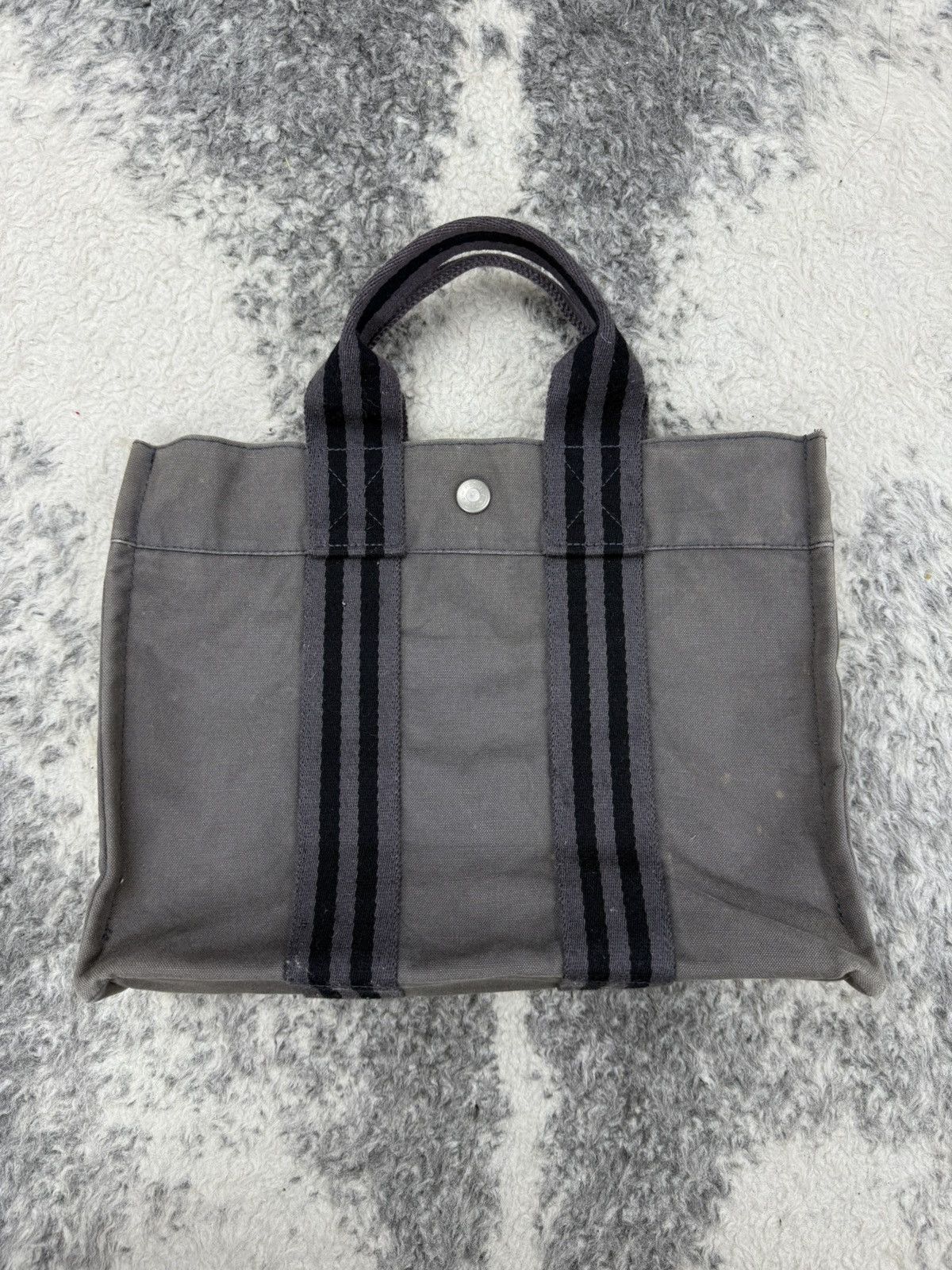 Vintage HERMES Mini Fourre Tout Canvas Bag