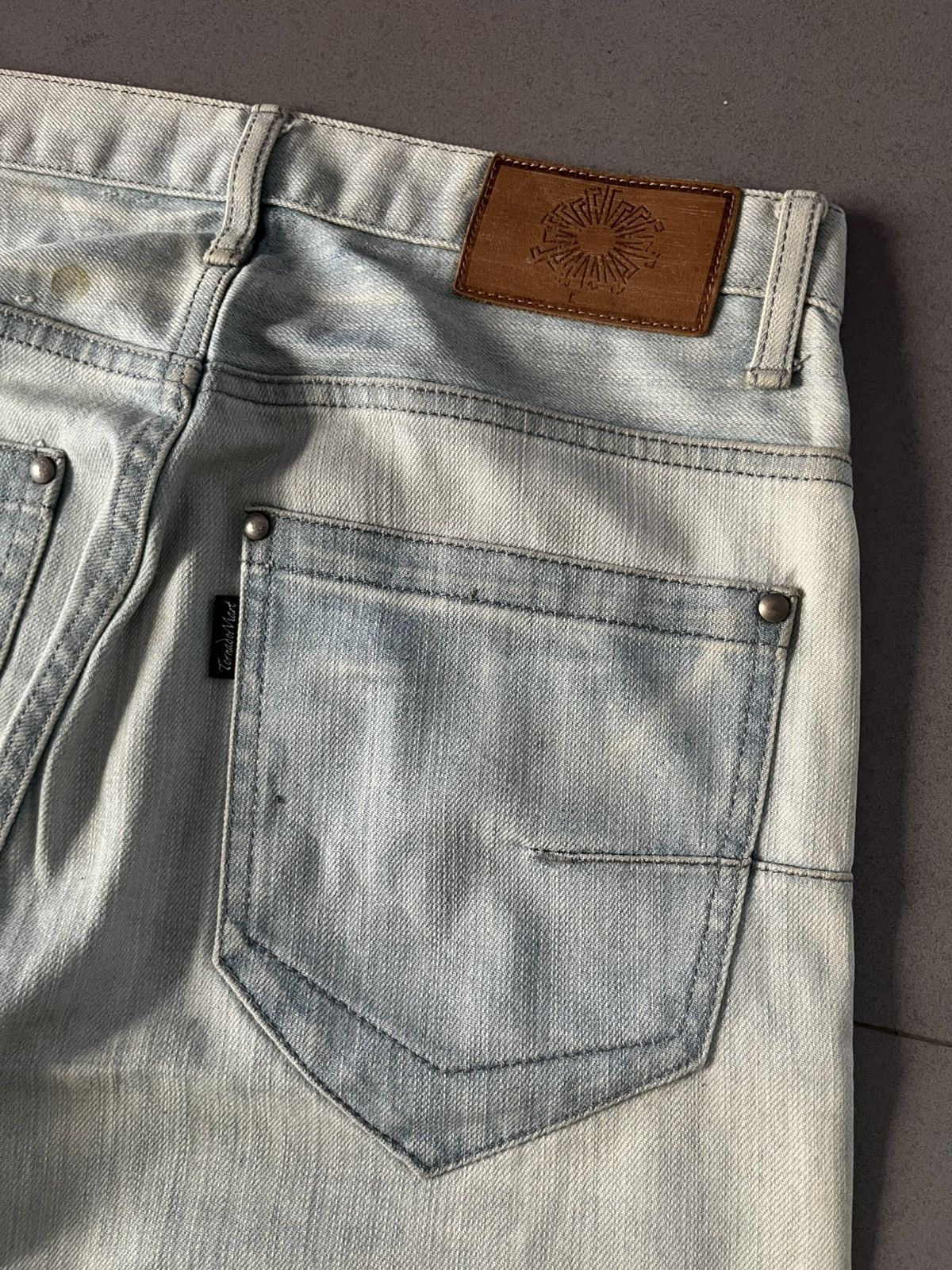 Tornado Mart TORNADO MART JAPANESE DENIM JEANS BASIC BLUE FADE PANTS Size US 30 / EU 46 - 6 Thumbnail