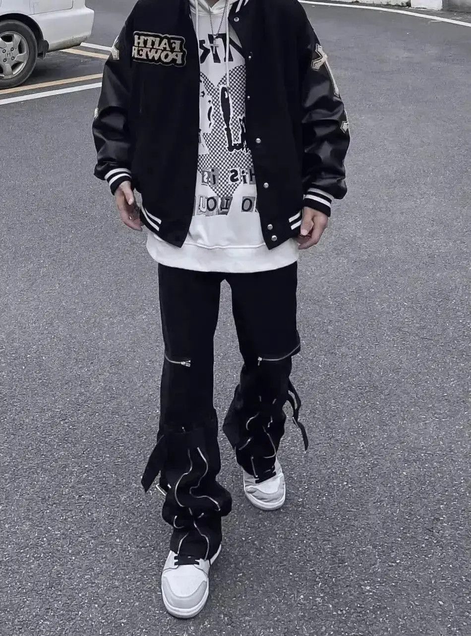 Japanese Brand Hip Hop Personalized Zipper Micro Horn Jeans Size US 30 / EU 46 - 5 Thumbnail