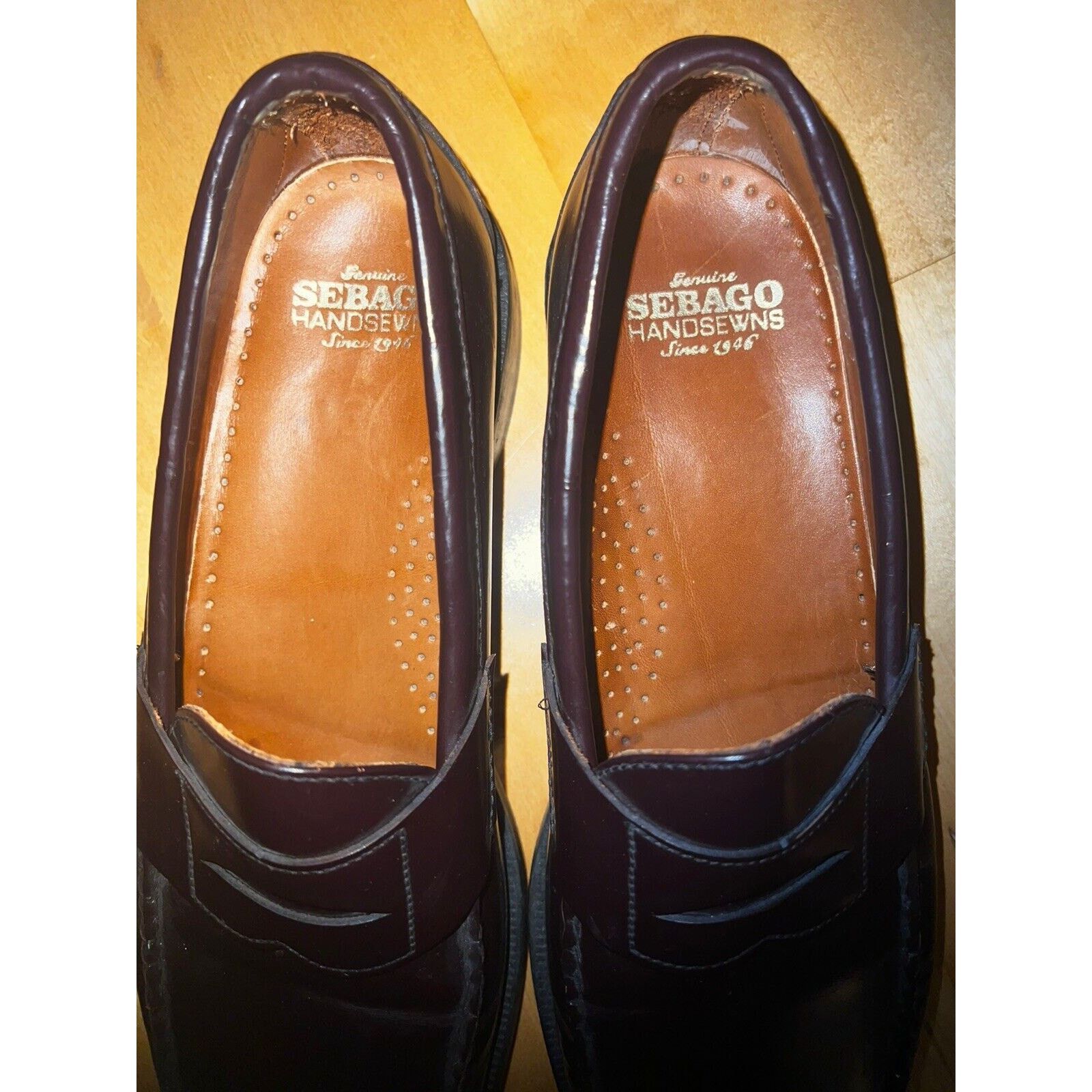 Sebago Sebago Classic Dan Brown Burgundy Penny Loafer Leather 10.5 Size US 10.5 / EU 43-44 - 2 Thumbnail