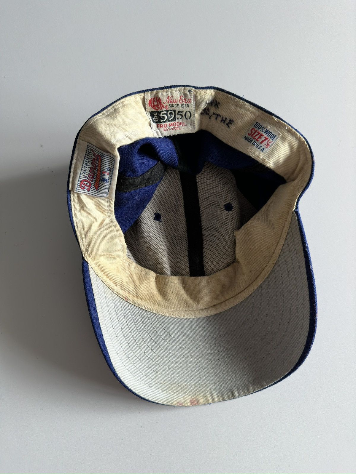 New Era Vintage Chicago Cubs New Era MLB Baseball Cap 100% Wool Size ONE SIZE - 5 Thumbnail