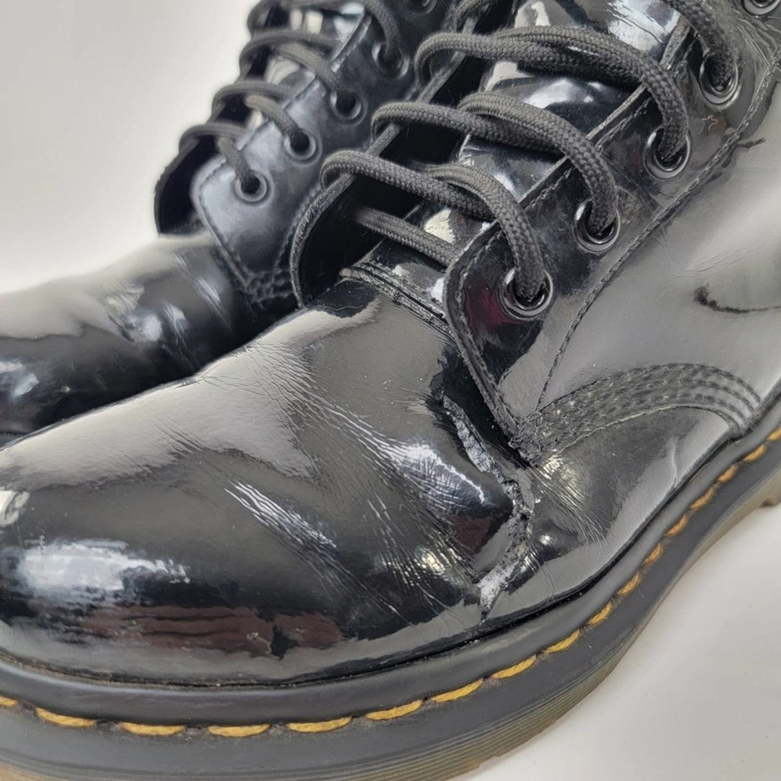 Dr. Martens Dr. Martens 1460 Patent Leather Black Boots - 8 Size US 8 / IT 38 - 4 Thumbnail