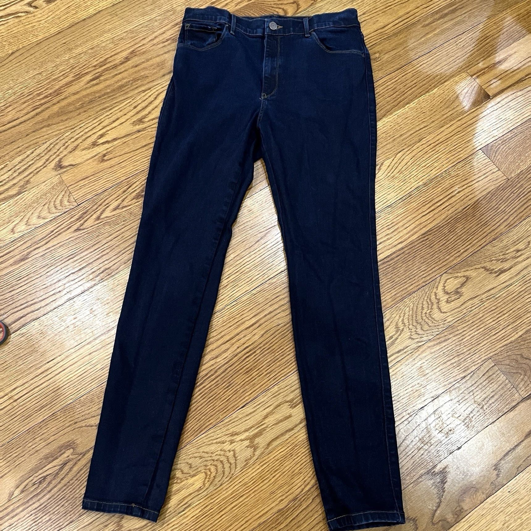 Mott & Bow Mott & Bow Womens High Rise Skinny Jeans 32×30 Dark Wash Stretch Denim Size 24" / US 00 / IT 34 - 2 Thumbnail