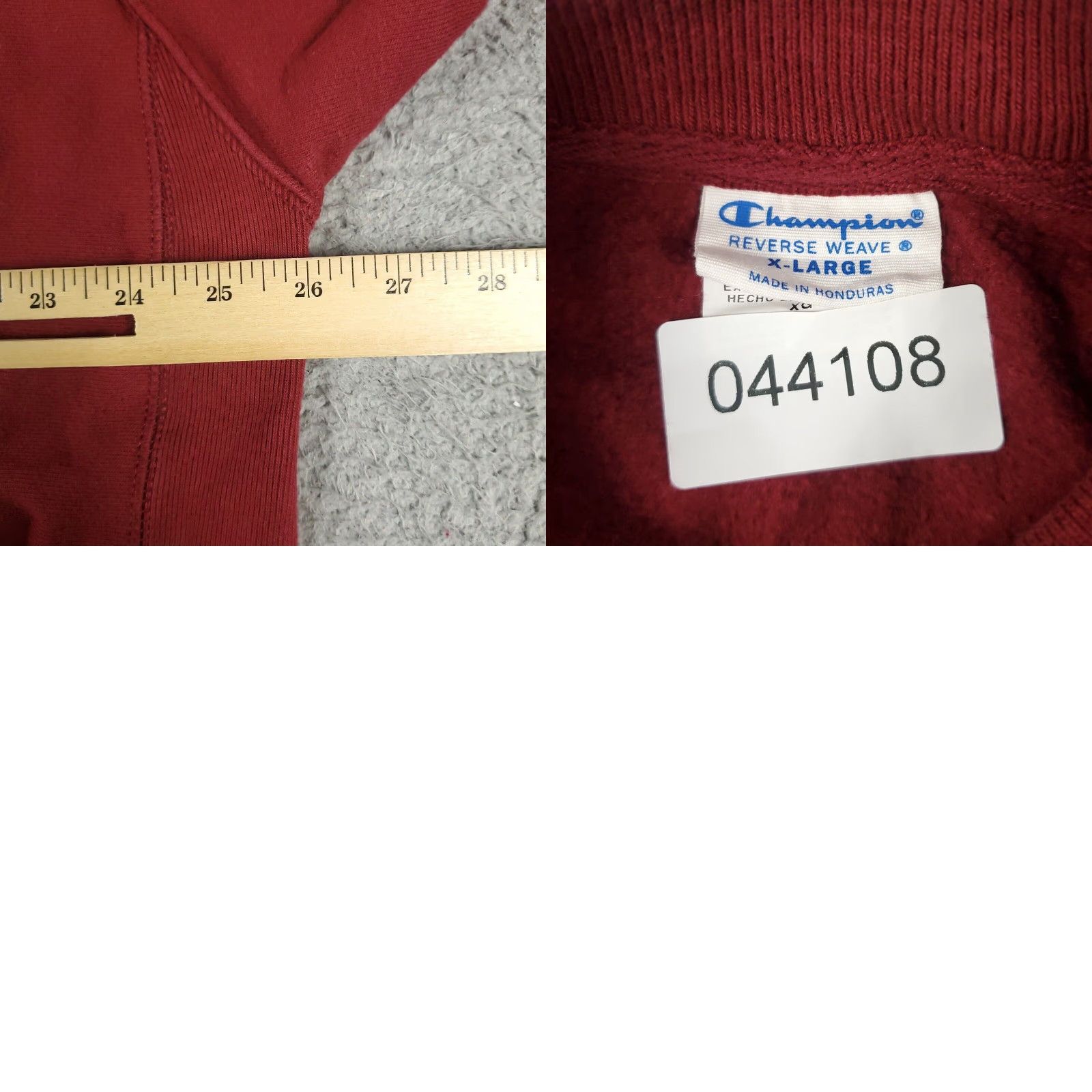 Champion Champion Womens XL Red Reverse Weave Pullover Sweatshirt Ladies Size XL / US 12-14 / IT 48-50 - 8 Thumbnail