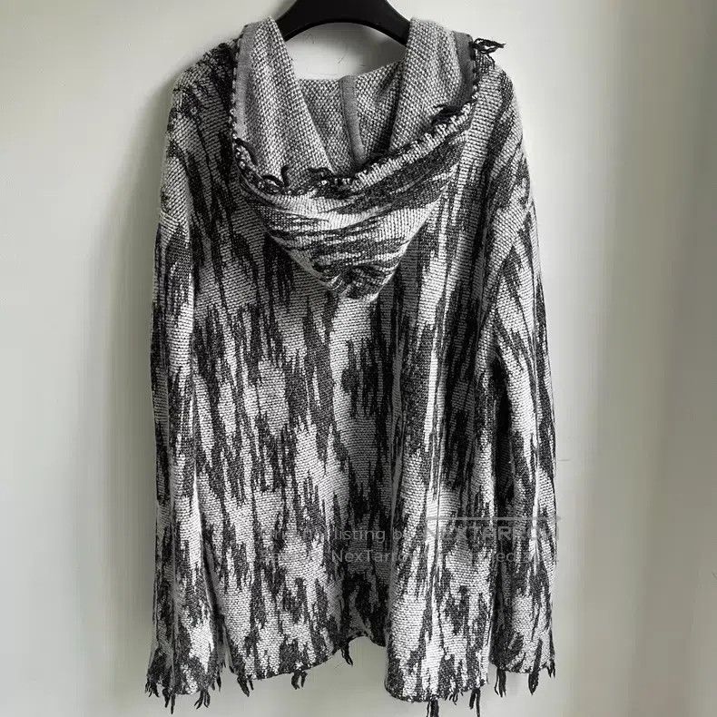Saint Laurent Paris Saint Laurent Paris Beige Linen Wool Hooded Cardigan Size US S / EU 44-46 / 1 - 2 Thumbnail