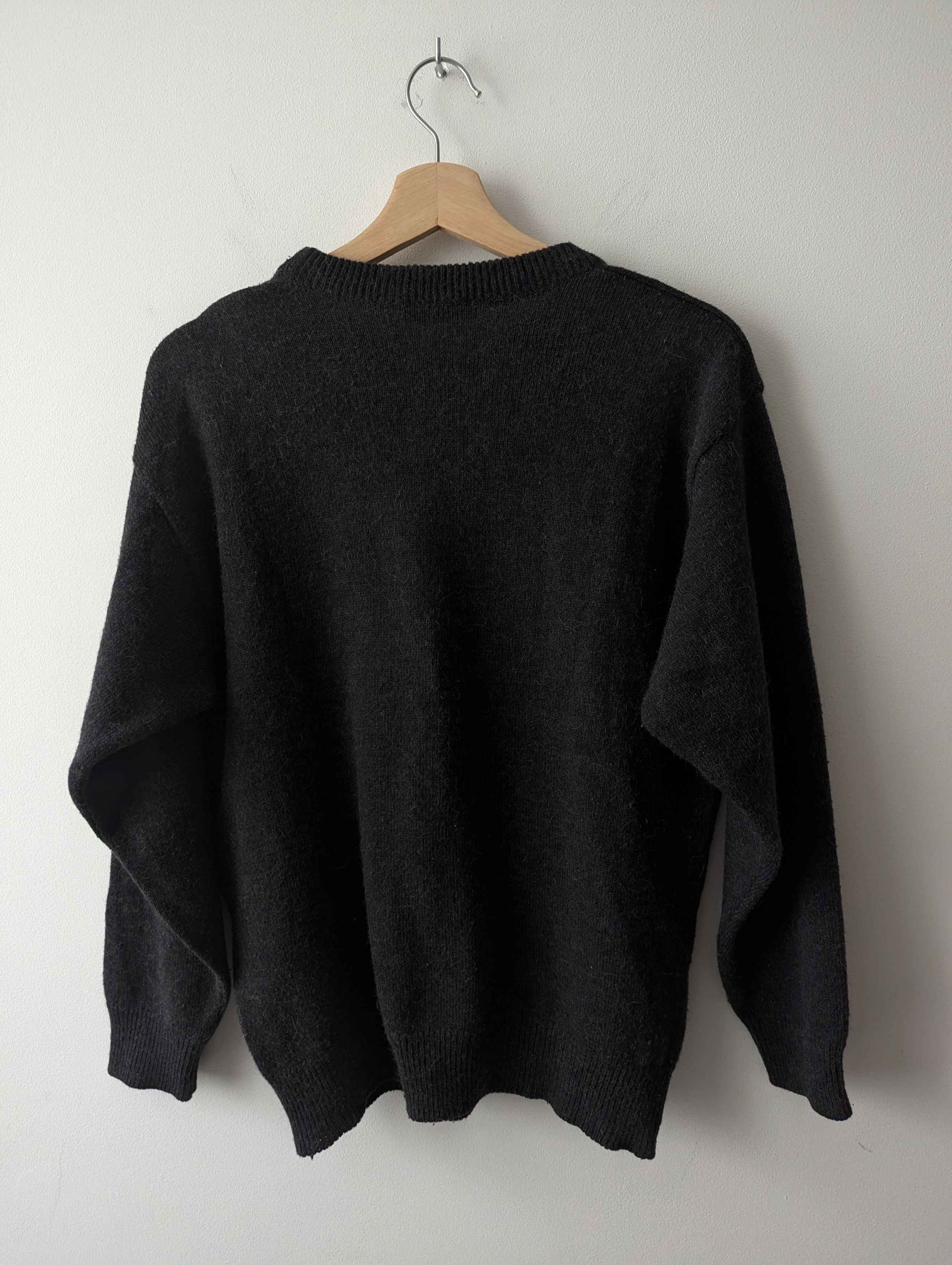 Vintage Breidhof Vintage Wool Blend Knit Sweater Geometric Black Size US M / EU 48-50 / 2 - 8 Thumbnail