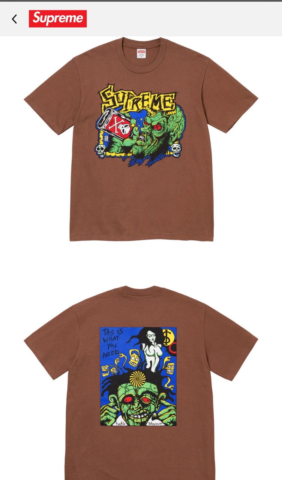 Supreme Supreme Fuckin Blowout Tee | Grailed