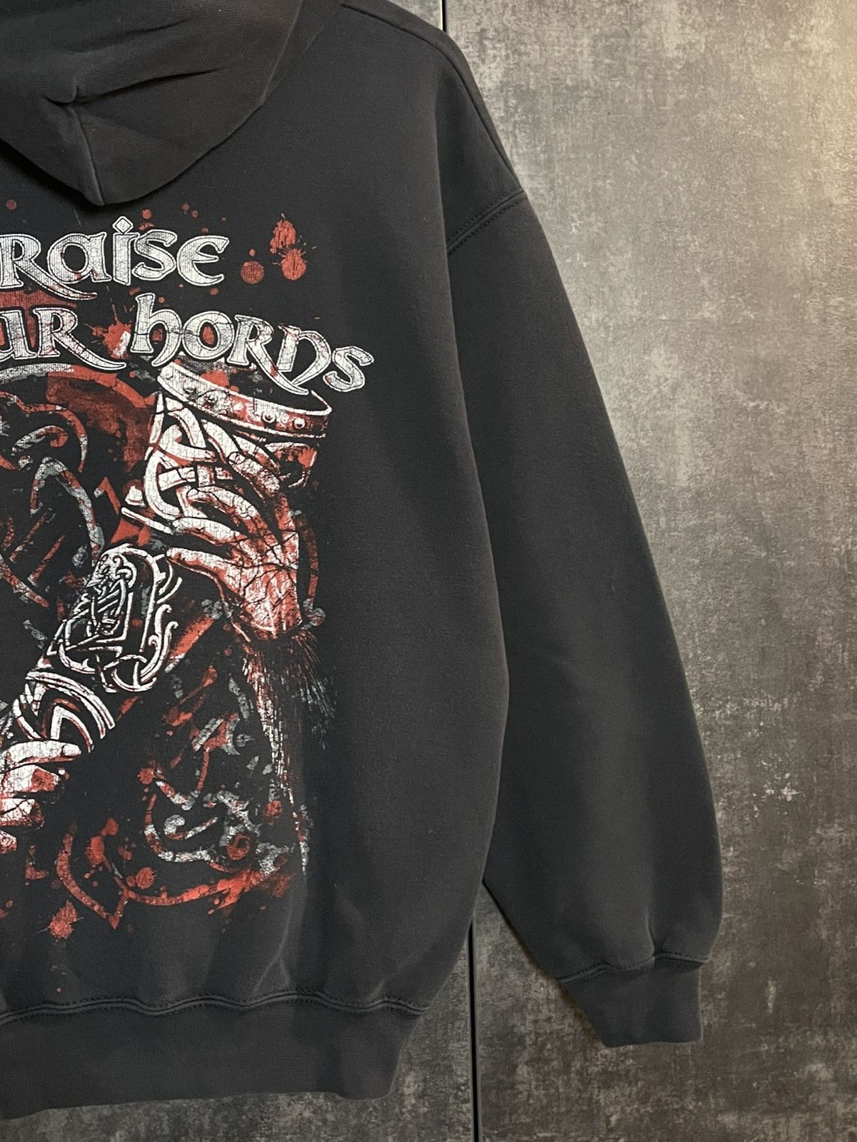 Vintage Vintage Amon Amarth Faded Hoodie Rock Darkthrone Deftones Ys Size US M / EU 48-50 / 2 - 10 Thumbnail