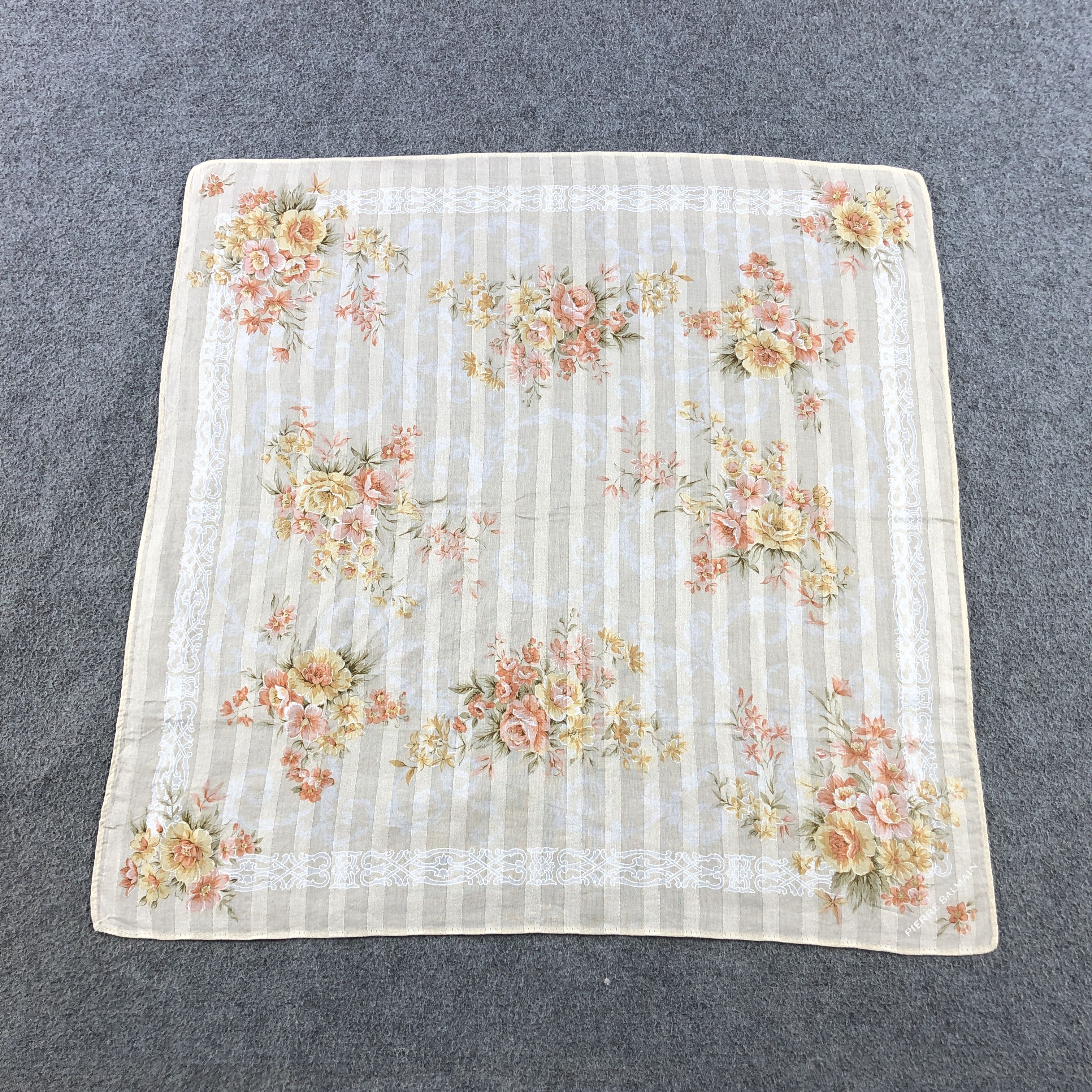 Japanese Brand Pierre Balmain Handkerchief Neckerchief Bandana H2350 Size ONE SIZE - 2 Thumbnail