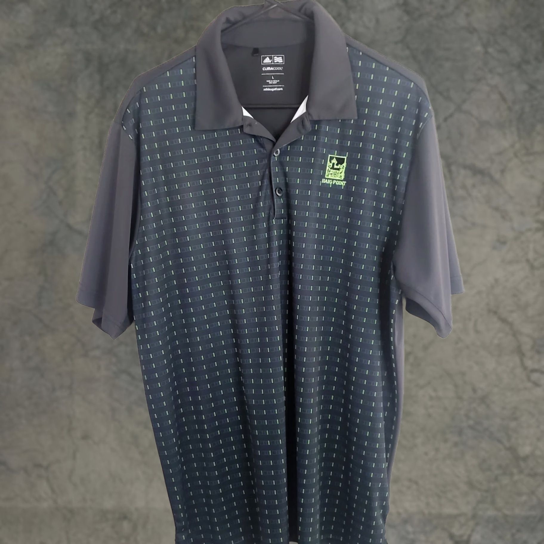 Adidas Adidas Climacool Shirt Mens L Black Geometric Haig Point Daufuskie Golf Polo Shirt Womens Womens Size US L / EU 52-54 / 3 - 1 Thumbnail