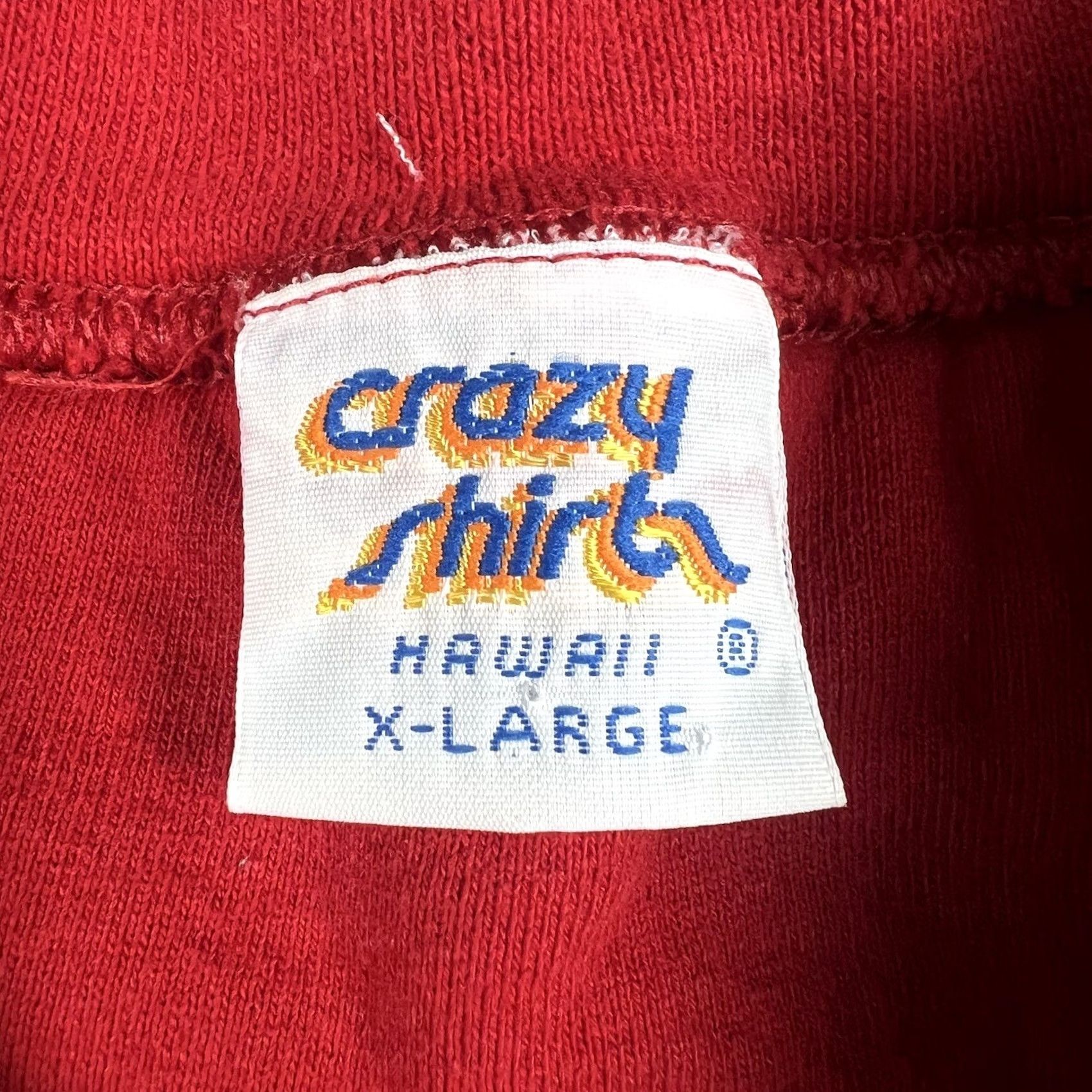 Vintage VINTAGE California Carmel By The Sea Beach Crazy Shirt Crewneck XL Red Sweatshirt 90s Ladies? Mens? Size US XL / EU 56 / 4 - 2 Thumbnail
