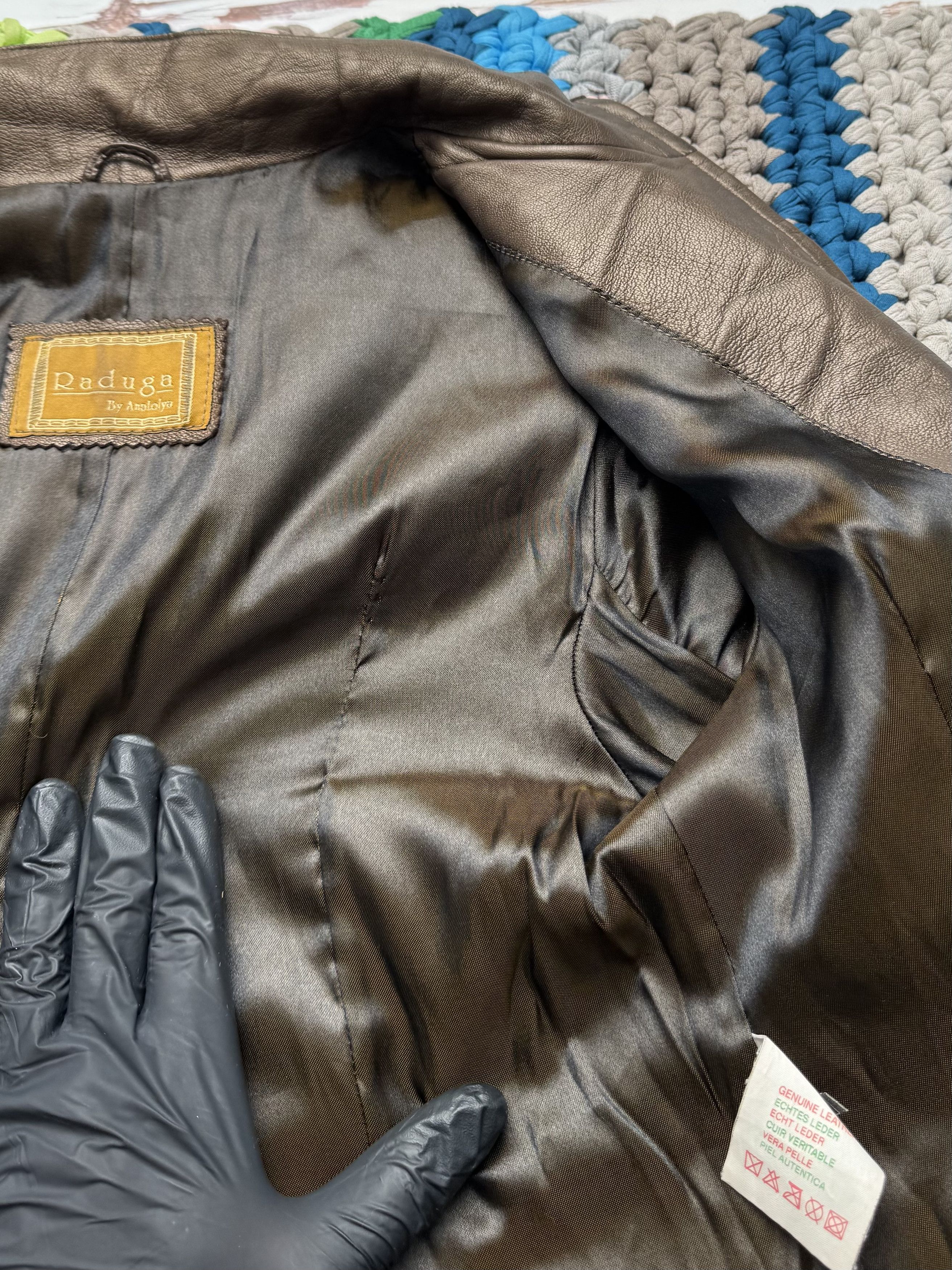 Japanese Brand 90's Cropped Leather Jacket With Real Fur (V2)(D15)(D10) Size S / US 4 / IT 40 - 13 Thumbnail