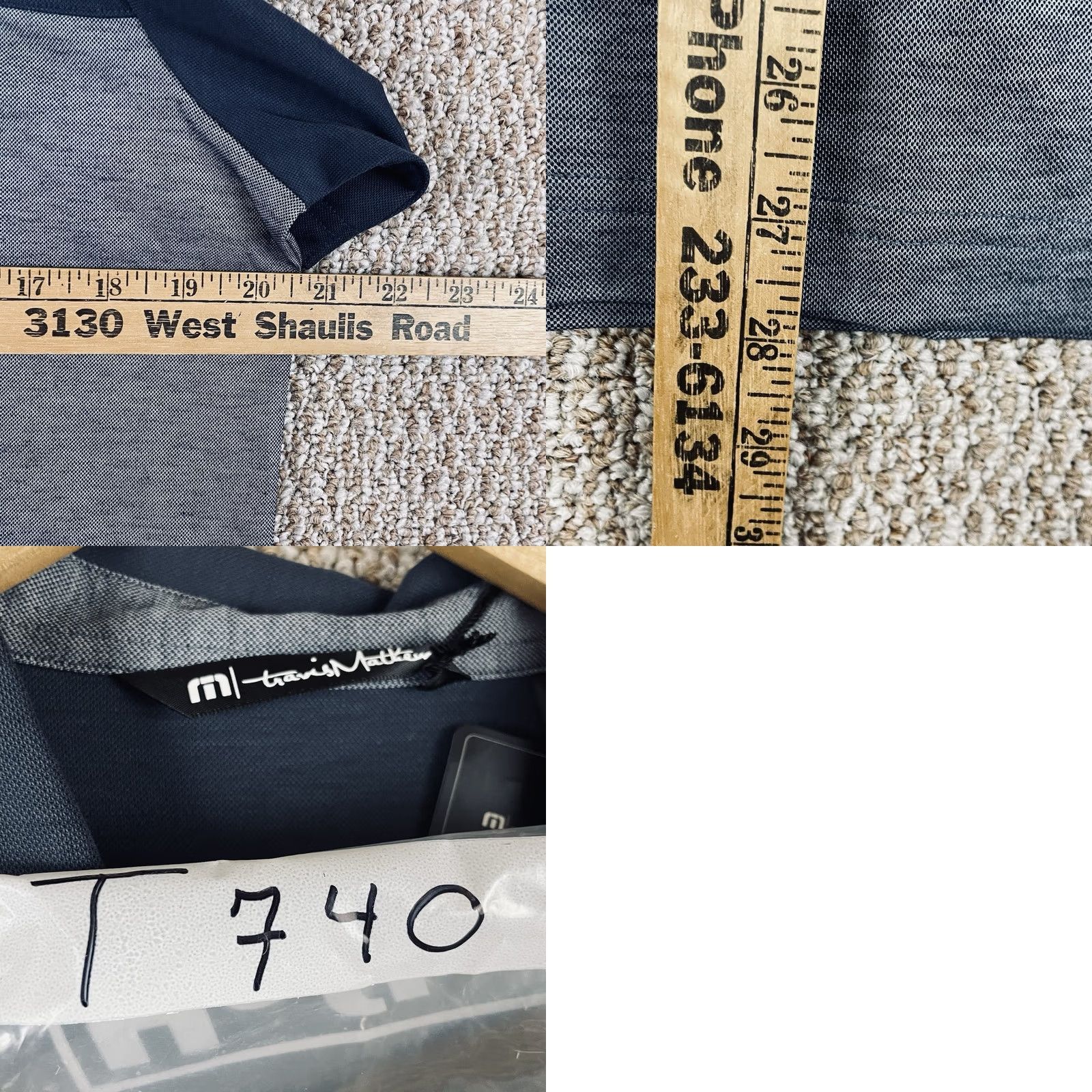 TravisMathew Travis Mathew Polo Shirt Men M Blue Gray Pima Cotton Preppy Golf NWT T740 Size US M / EU 48-50 / 2 - 8 Thumbnail