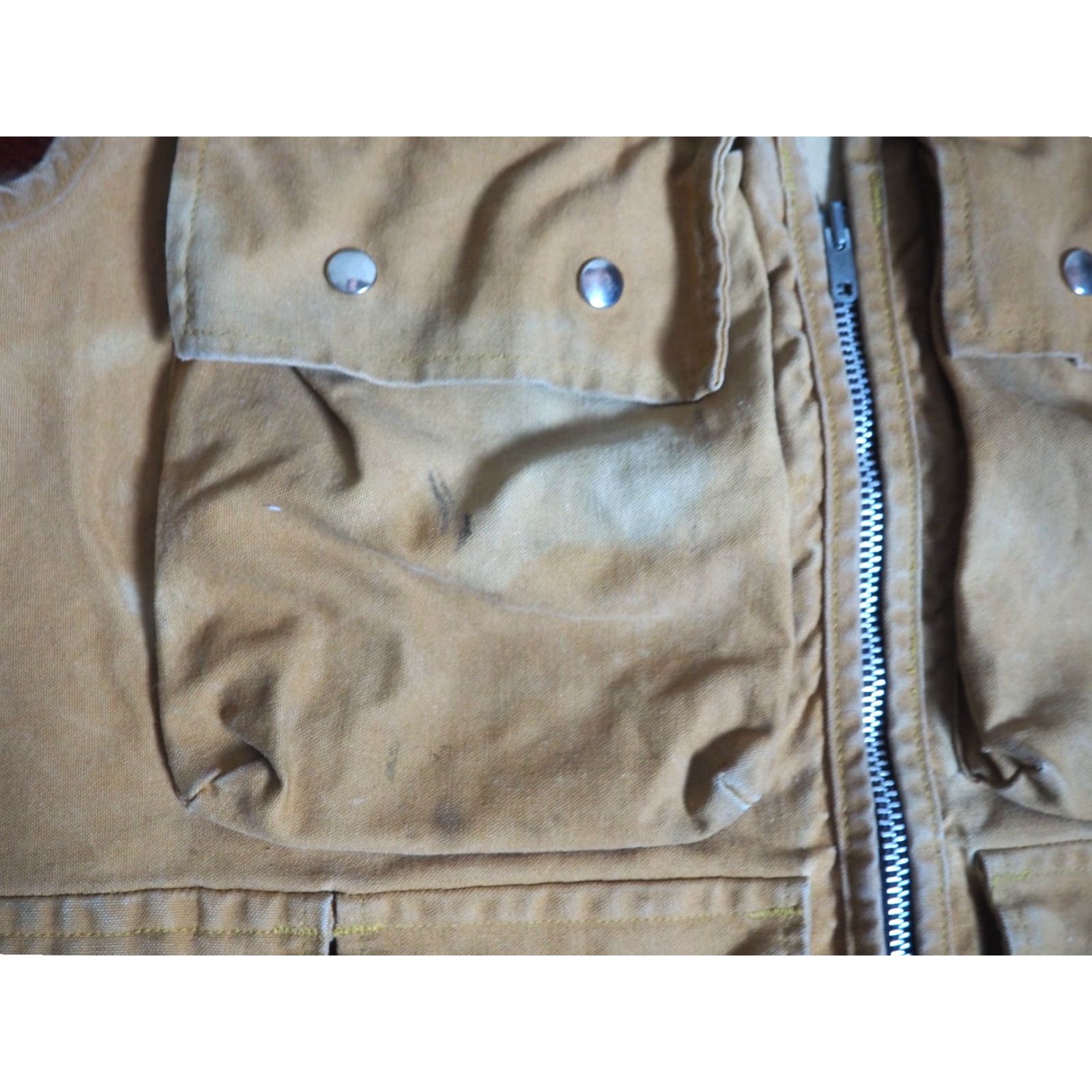 Rails VINTAGE Western Trails Vest Jacket Adult Mens M Brown Canvas Zip Pockets Fish Outdoor 50s 60s Vintage-style Decade Breathing Size US M / EU 48-50 / 2 - 7 Thumbnail