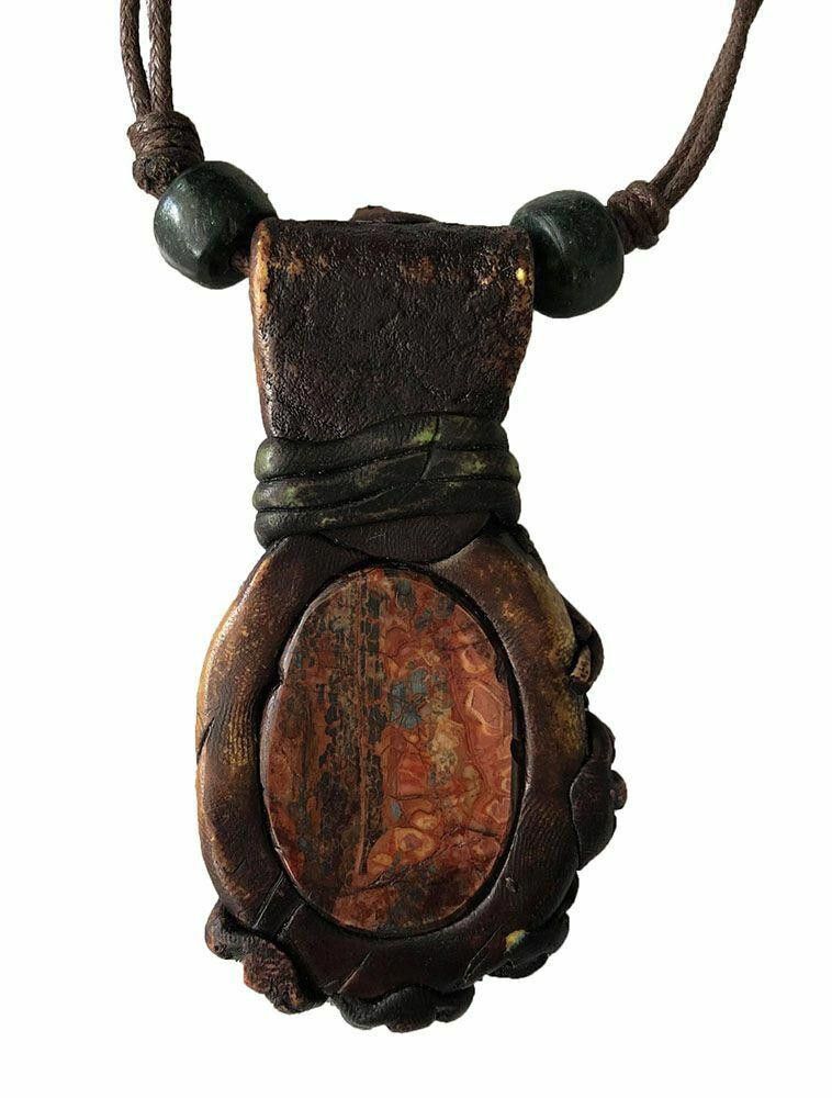 Designer New Brown Artisan Hand Made Necklace Size ONE SIZE - 2 Thumbnail