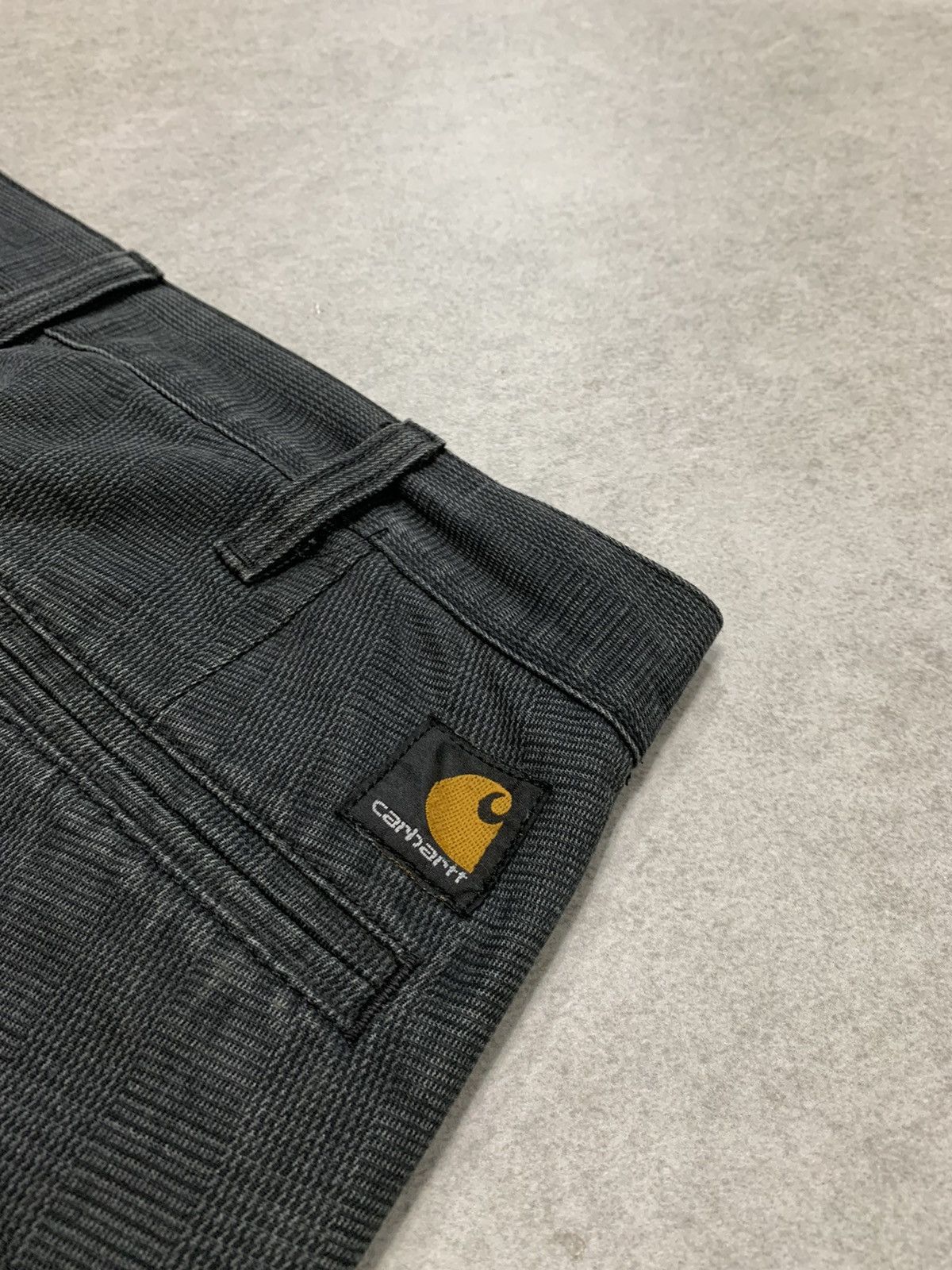 Carhartt Y2k 2000s vintage faded grey / black Carhartt trousers Size US 29 - 4 Thumbnail
