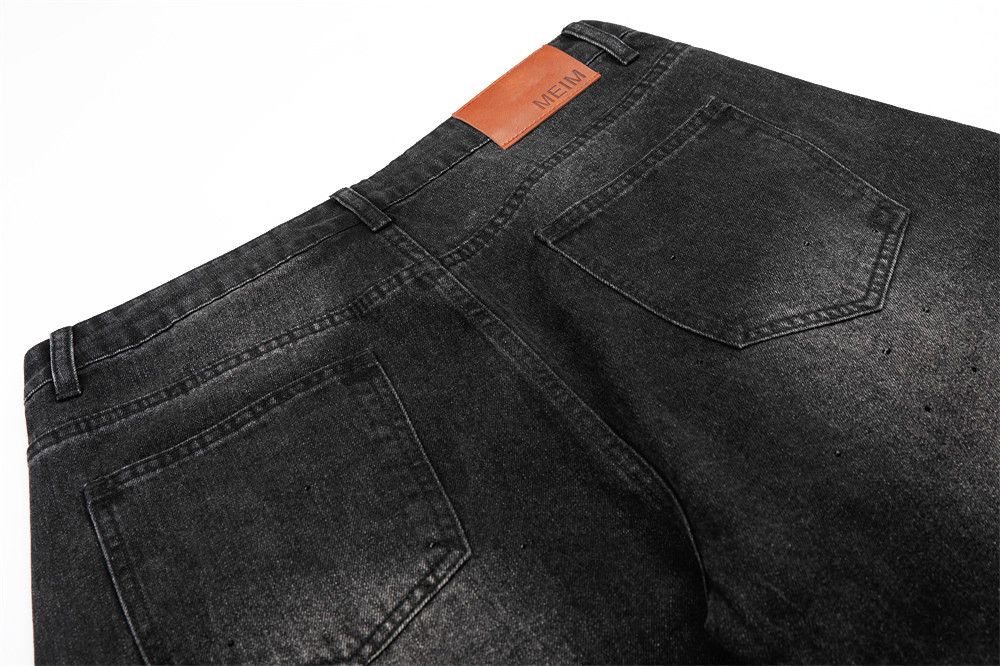 Vintage Men's High-Street Washed Loose Distressed "Scythe-Cut" Jeans Size US 32 / EU 48 - 5 Thumbnail