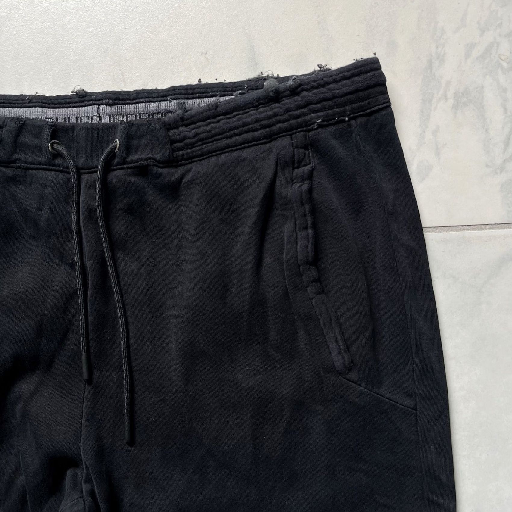 Hugo Boss HUGO BOSS Sweatpants Jogger XL Mens Cotton Spandex Pocket Drawstring Black 36x30 Size US 36 / EU 52 - 3 Thumbnail