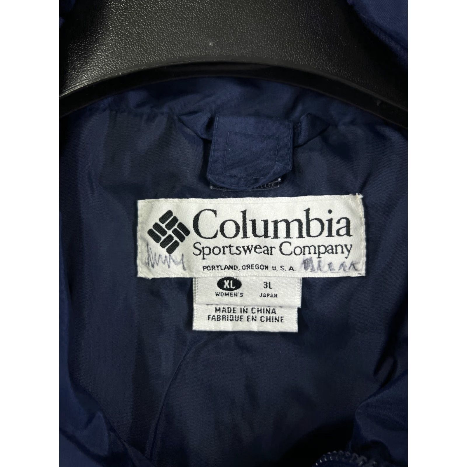 Vintage Columbia Jacket Womens Extra Large Blue Bugaboo Windbreaker Mock Neck Outer Shel Size XL / US 12-14 / IT 48-50 - 4 Thumbnail