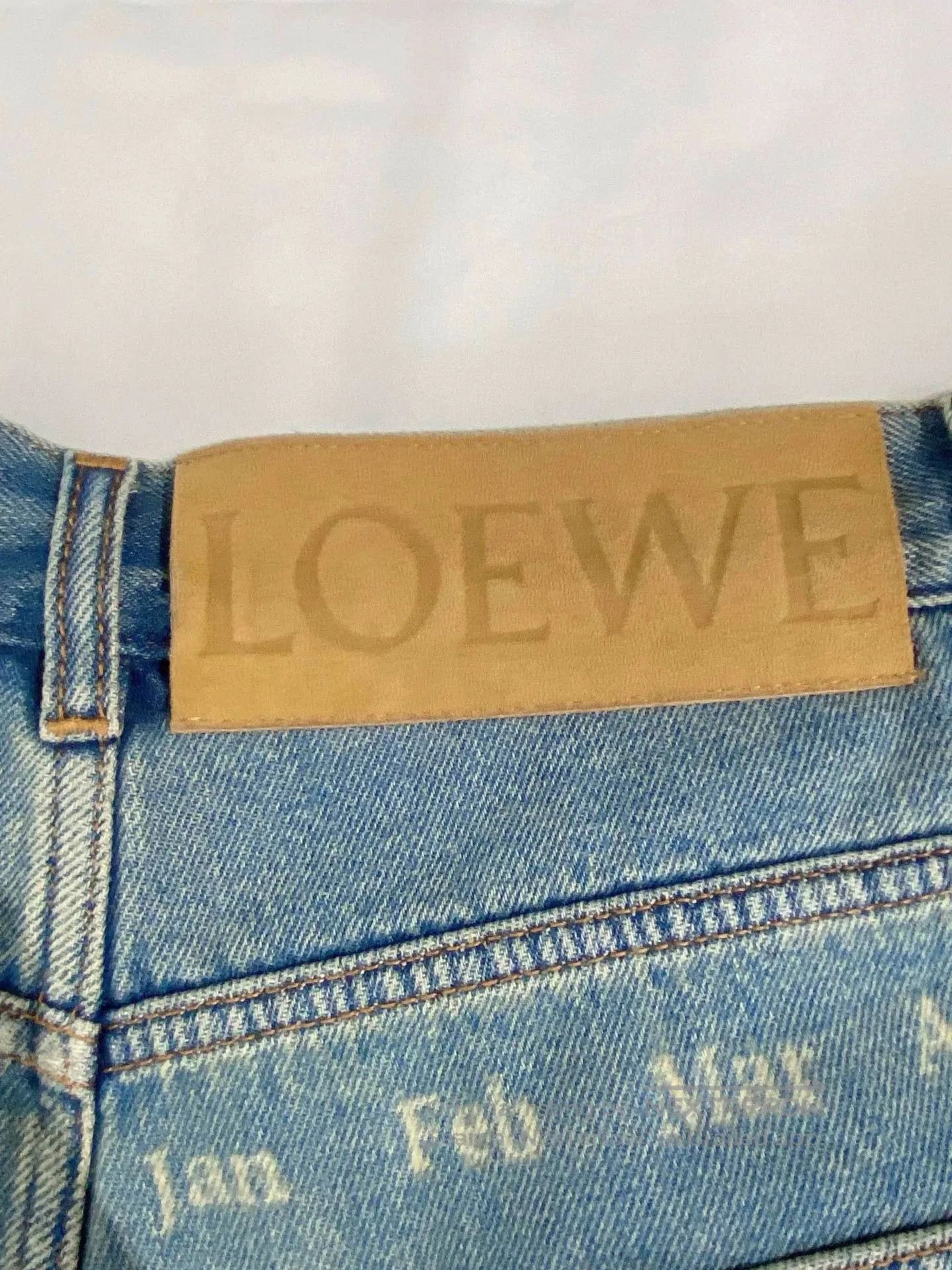 Loewe Loewe Moon Phase Denim Shorts. Size US 38 / EU 54 - 4 Thumbnail