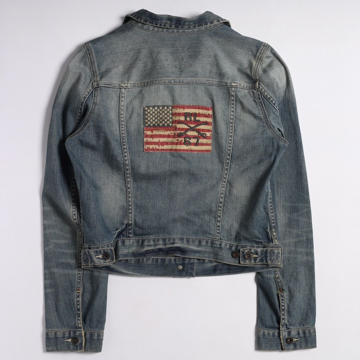 Ralph Lauren Polo Ralph Lauren Big USA Flag Denim Jacket Jeans Company Size M / US 6-8 / IT 42-44 - 2 Thumbnail