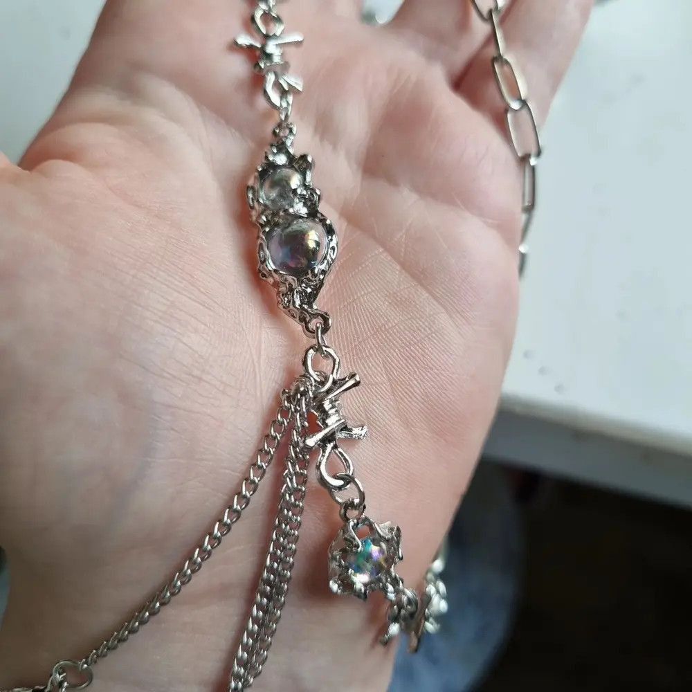 Other Barb wire Silver Color Pendant Necklace Size ONE SIZE - 2 Thumbnail