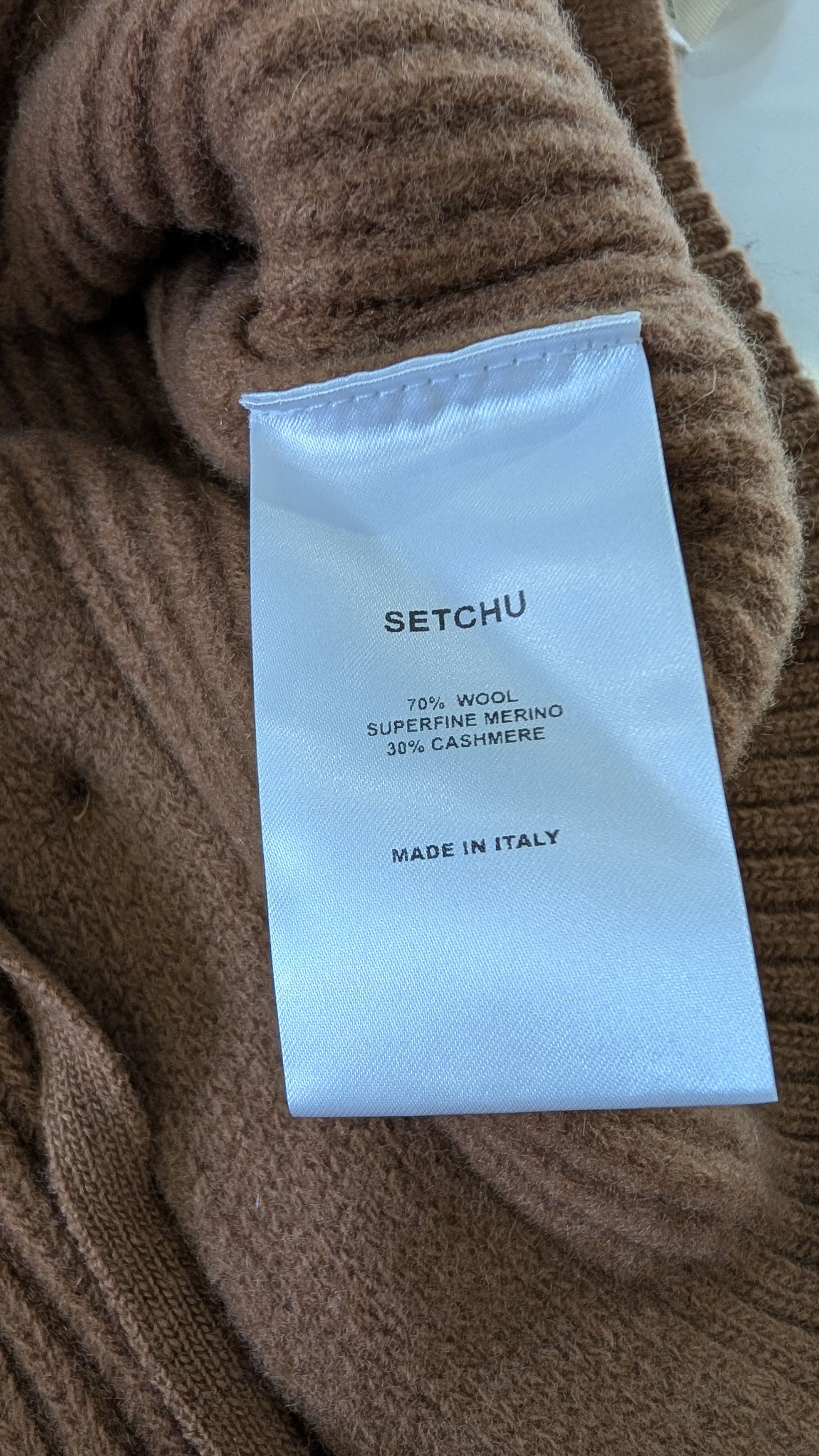 Other Setchu Wool Cashmere Button Cardigan Beige Brown Size 2 M Size US M / EU 48-50 / 2 - 6 Thumbnail
