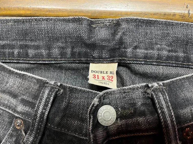 RRL Ralph Lauren RRL Distressed Patch Denim Jeans. Size US 31 - 3 Thumbnail