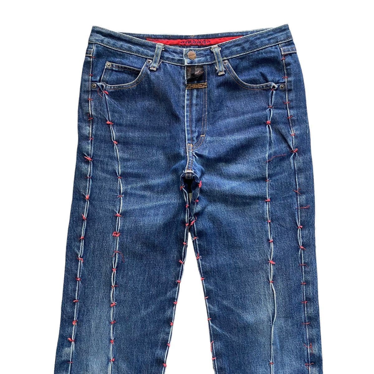 Marithe + Francois Girbaud Marithe Francois Girbaud Denim Bondage Jeans Size 28" / US 6 / IT 42 - 3 Thumbnail