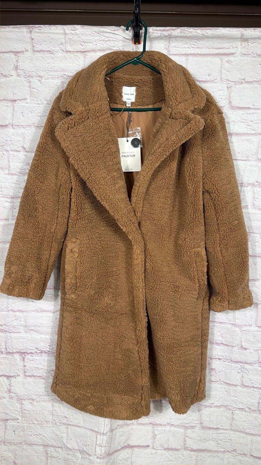 Other Love Tree Faux Fur Teddy Coat Medium NWT Size M / US 6-8 / IT 42-44 - 1 Thumbnail