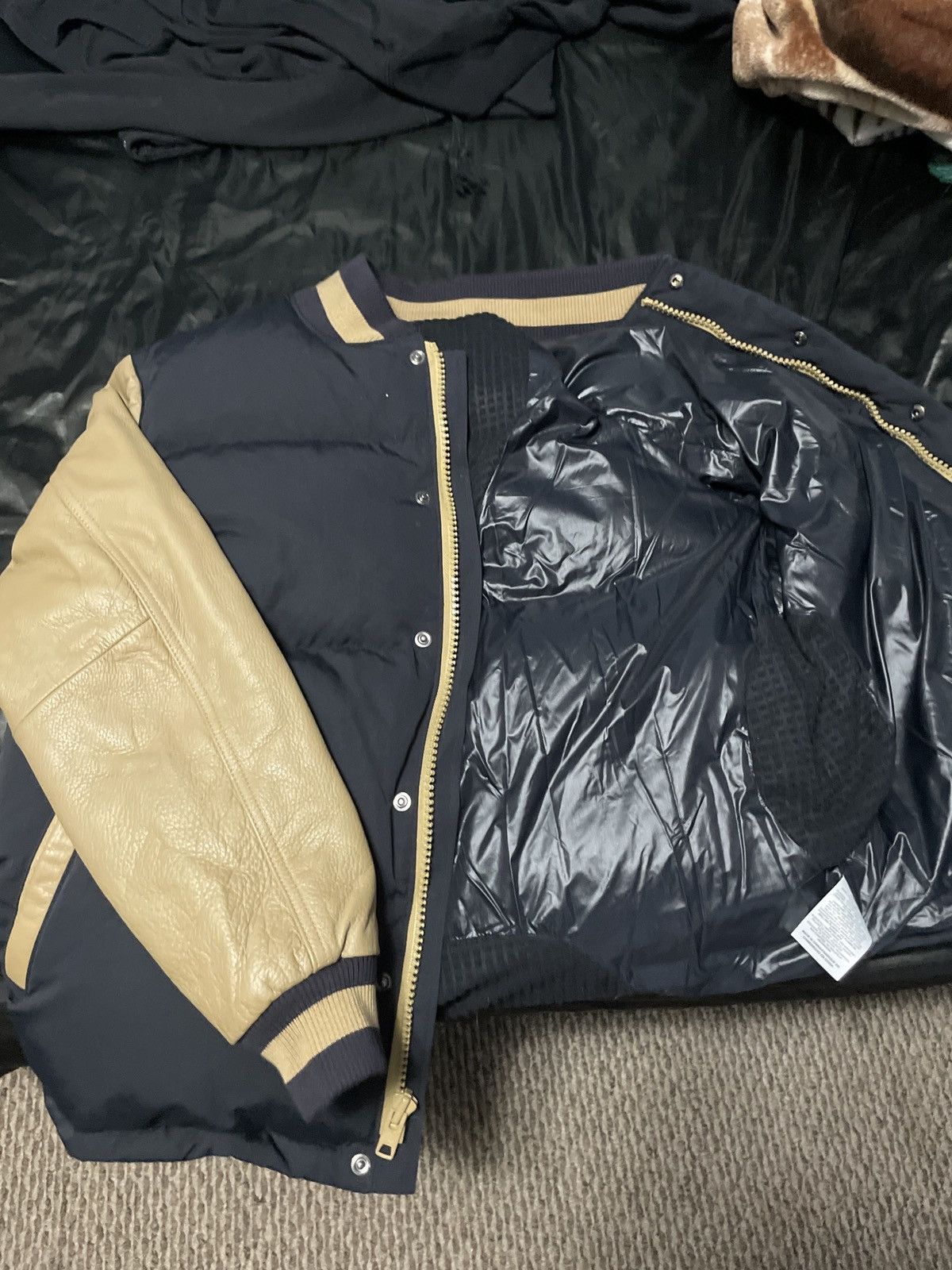 Nike × Vintage Nike leather winter jacket Size US L / EU 52-54 / 3 - 4 Thumbnail