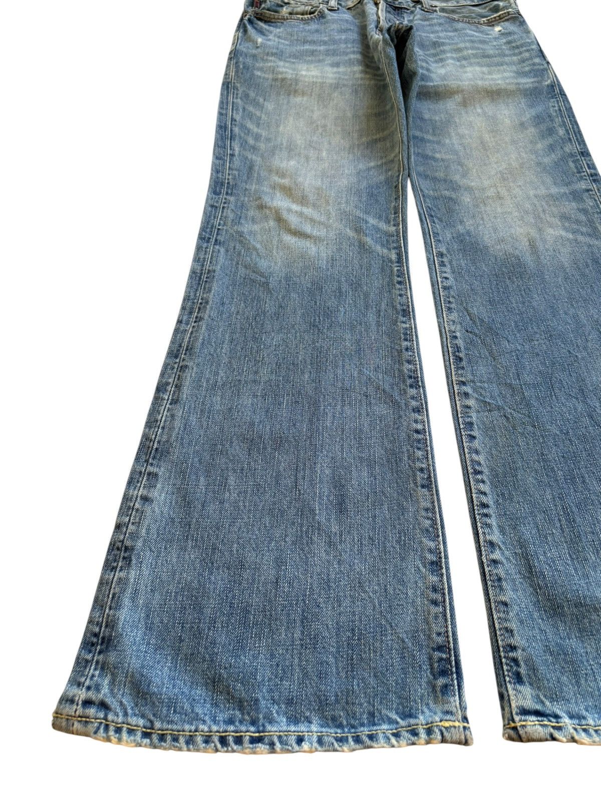 Abercrombie & Fitch Vintage Abercrombie & Fitch Mud Wash Ripped Flare Jeans Size US 34 / EU 50 - 5 Thumbnail