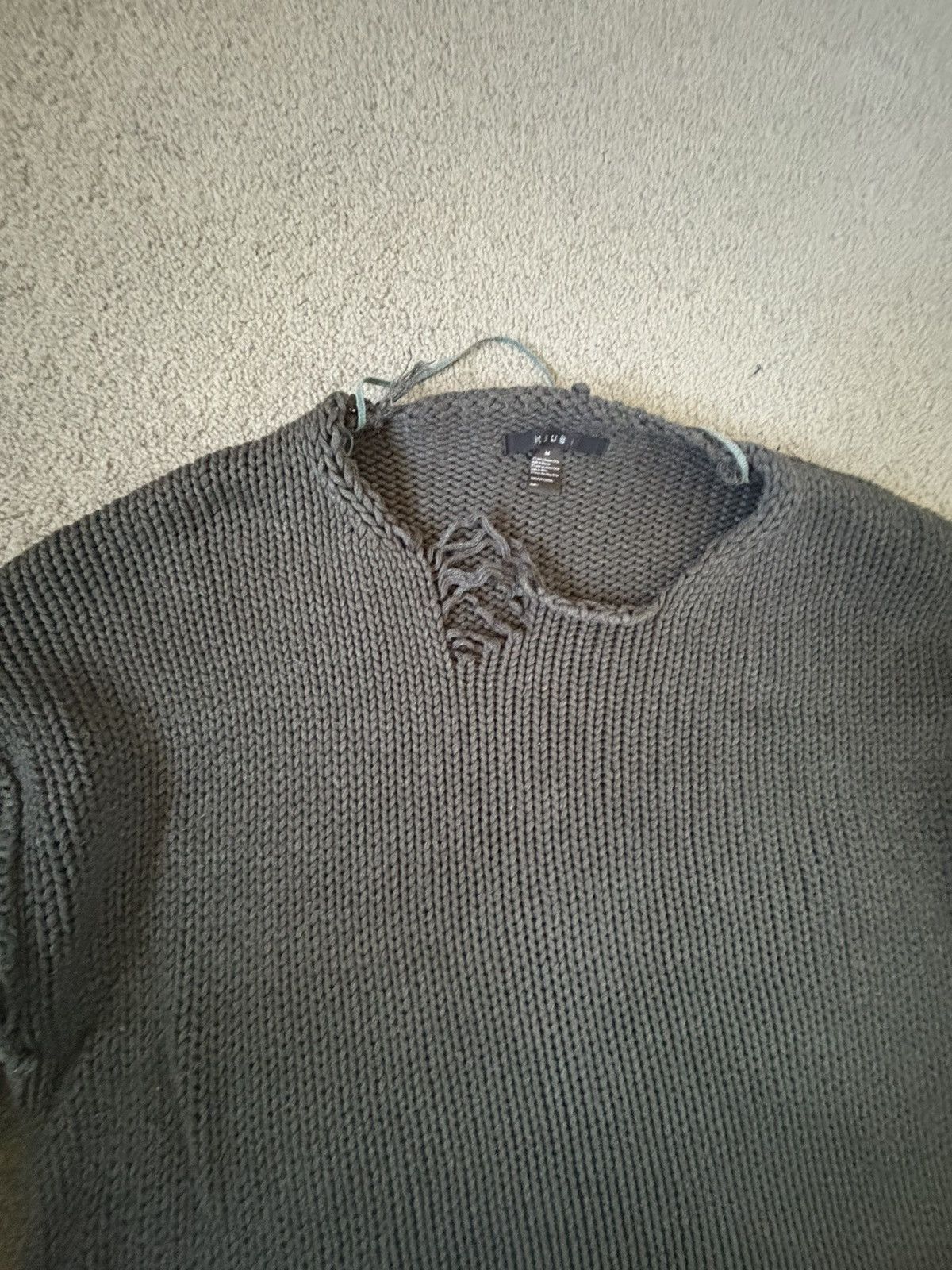 Ksubi Archive Ksubi Oversized Distressed Sweater Kurt Cobain style Size US L / EU 52-54 / 3 - 5 Thumbnail
