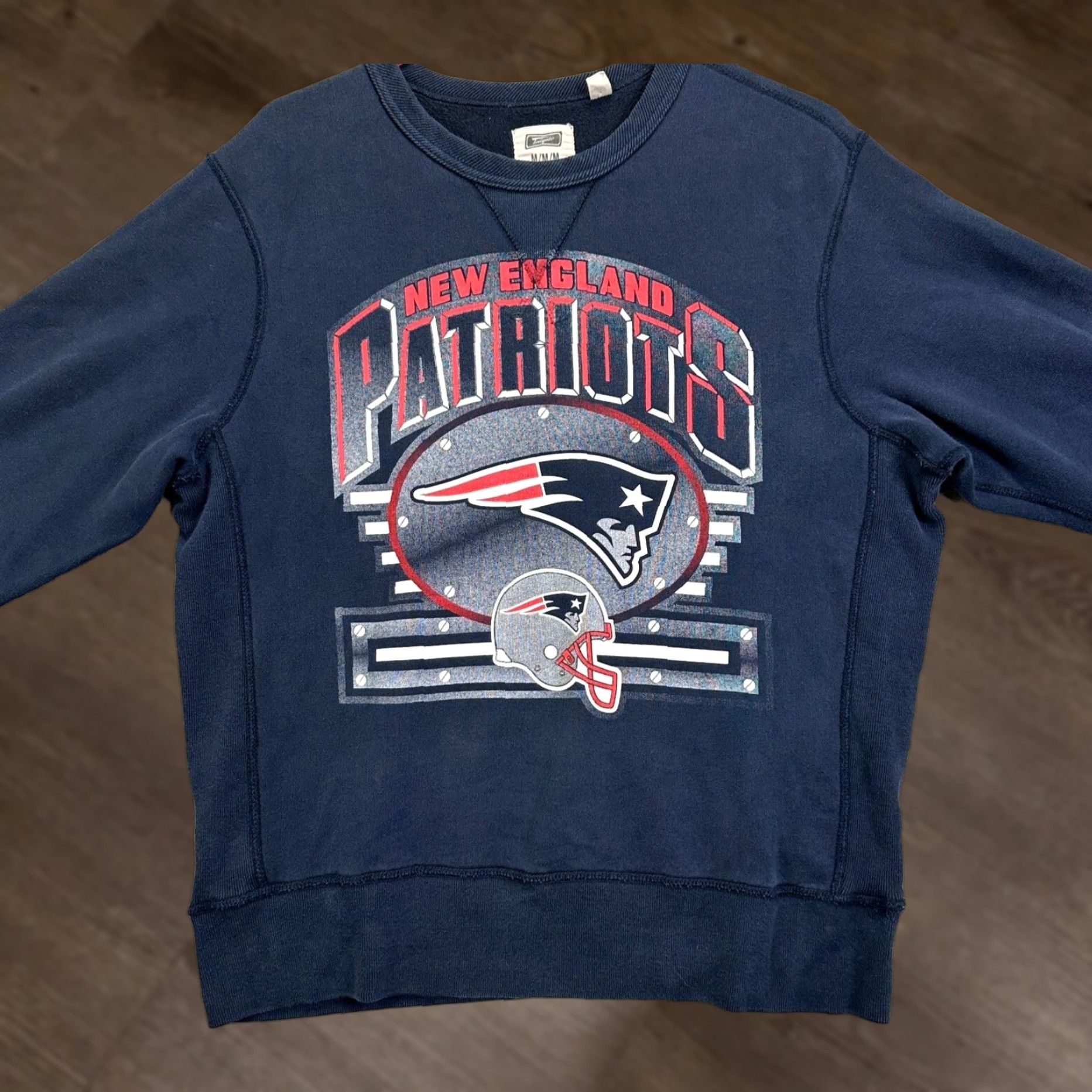 Vintage Tailgate England Patriots Sweater Mens Medium Blue Crew Neck Pullover Sweatshirt Tailgate Size US M / EU 48-50 / 2 - 1 Thumbnail