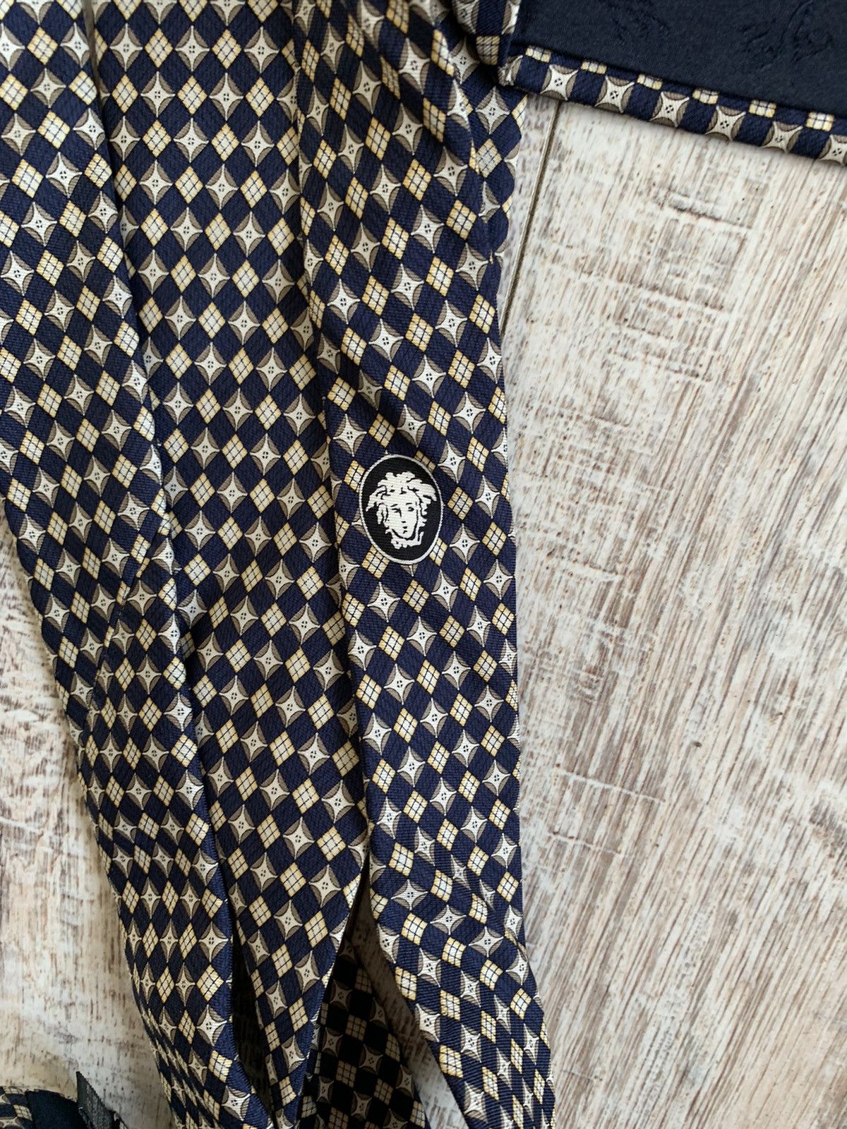 Versace × Vintage Vintage Versace made in Italy Tie Size ONE SIZE - 5 Thumbnail