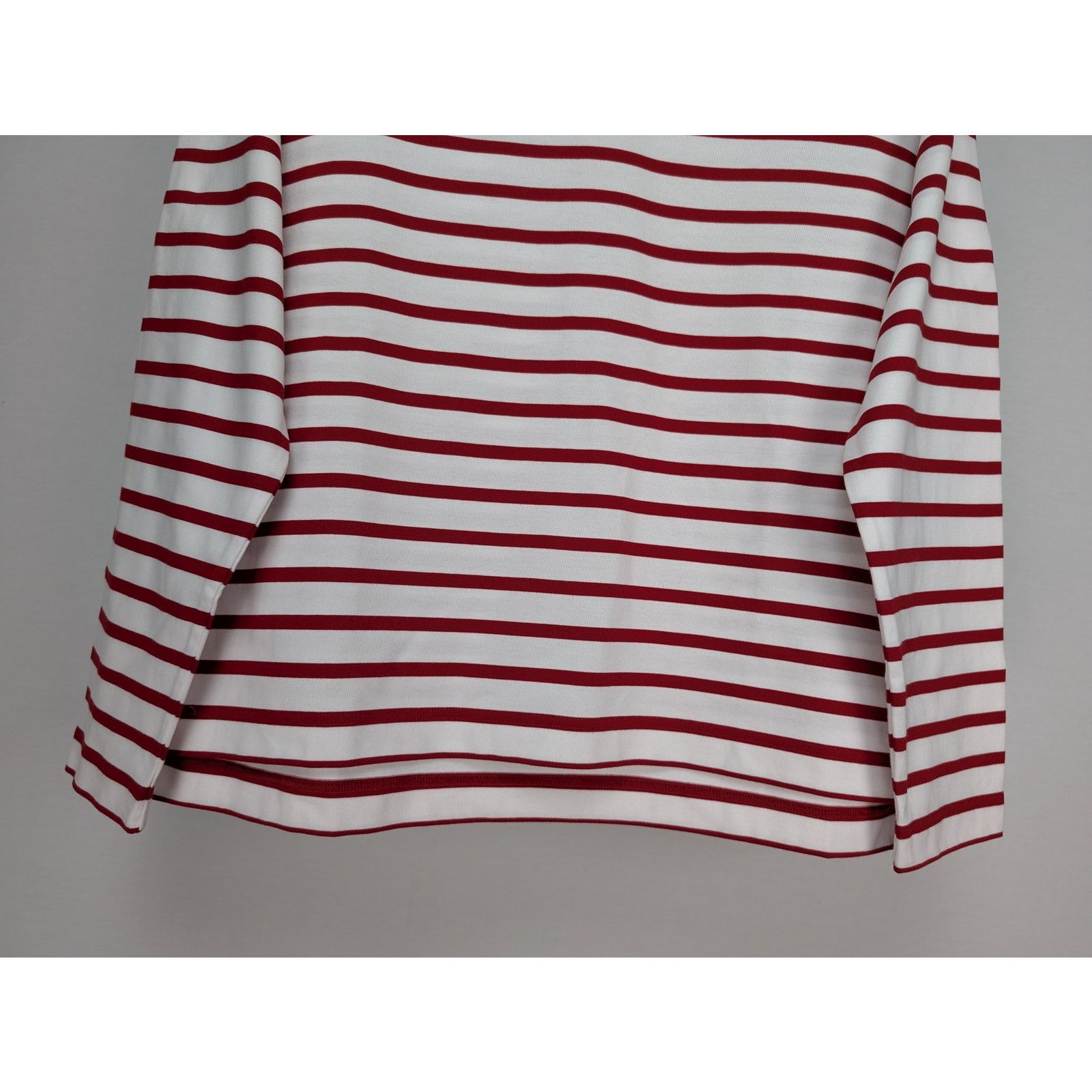 Loro Piana o1rshd1 Men's T-Shirt ML Riomaggiore in White/Red Size US XL / EU 56 / 4 - 4 Thumbnail