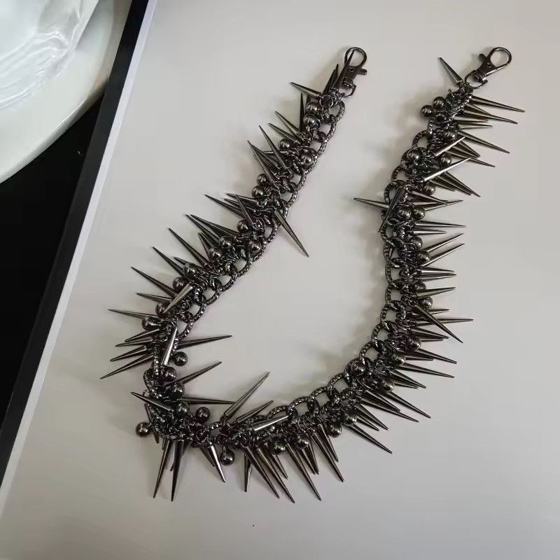 Japanese Brand Retro punk streetweary y2k spike pants pocket wallet chain Size ONE SIZE - 2 Thumbnail