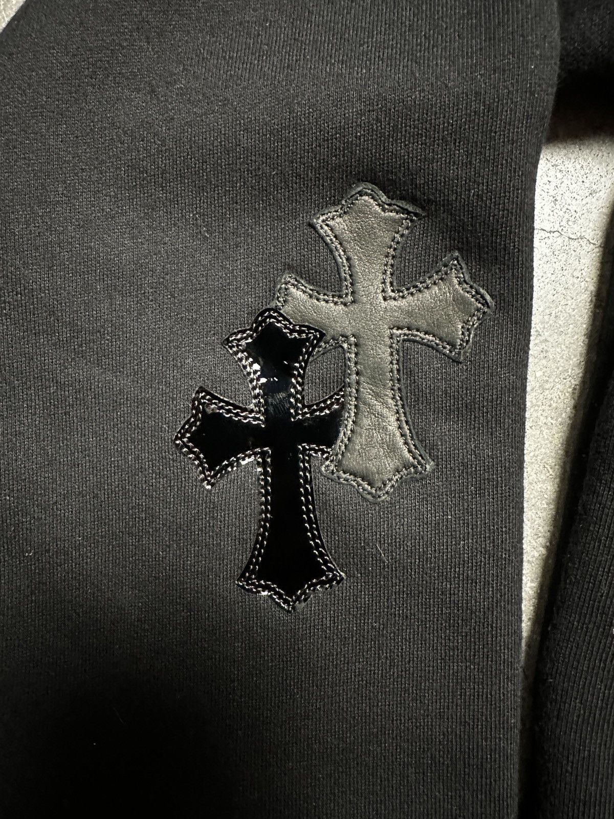 Chrome Hearts Chrome Hearts Flooded Cross Patch Quarter Zip Size US M / EU 48-50 / 2 - 5 Thumbnail