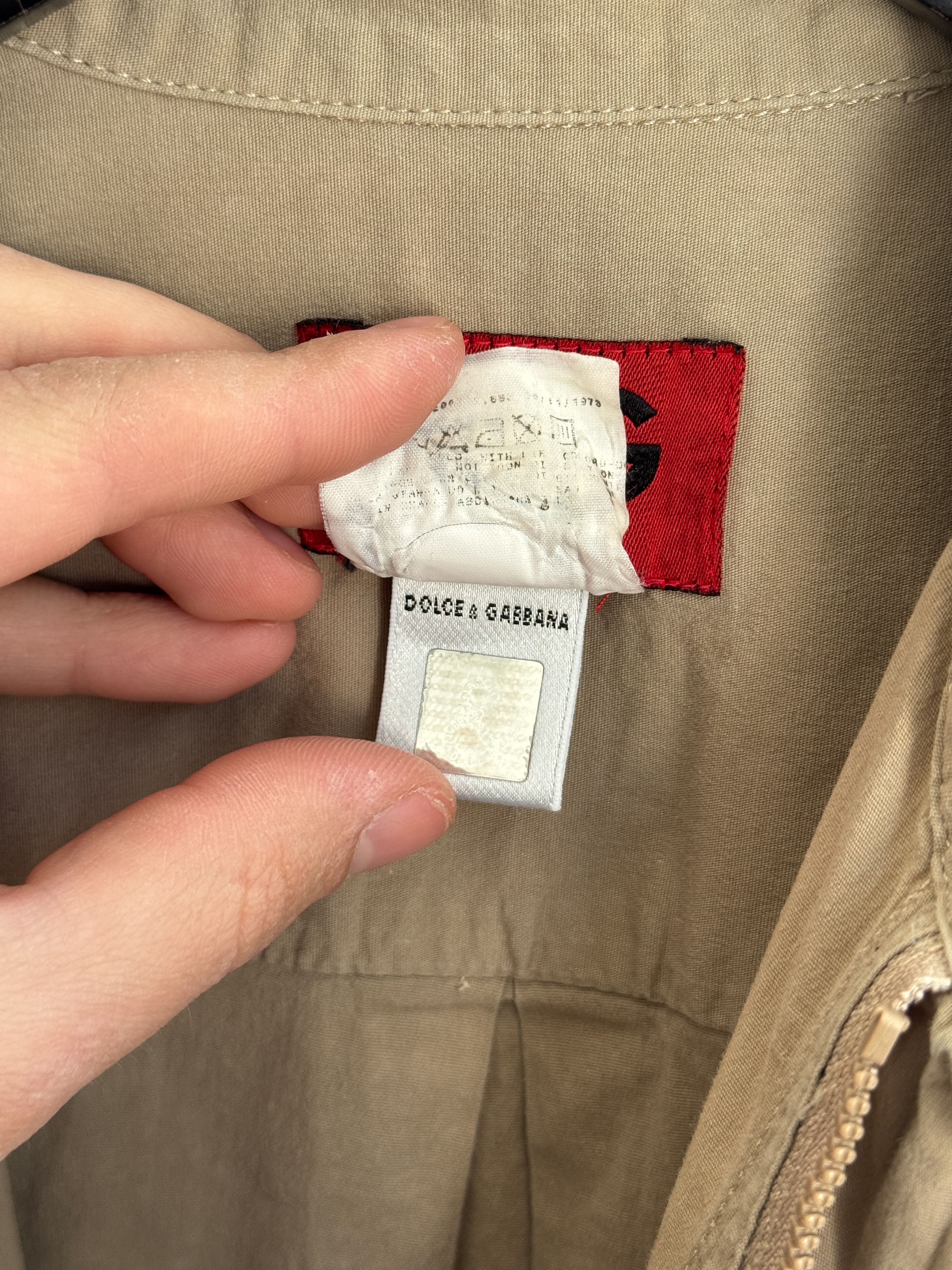 Dolce & Gabbana Vintage 90s Dolce & Gabbana D&G Zip Shirt Jacket Size US L / EU 52-54 / 3 - 8 Thumbnail