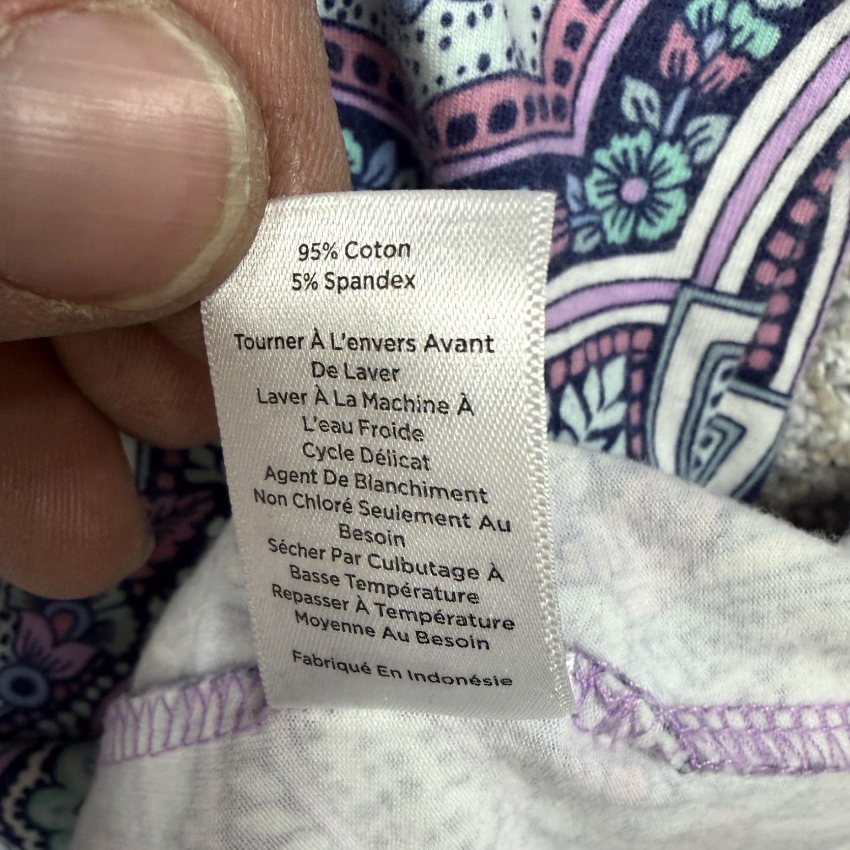 Talbots Talbots Tee Shirt Womens M Multicolor Paisley Crew Neck Long Sleeve Pullover Casual Boho Preppy Cotton Spandex Jersey Size M / US 6-8 / IT 42-44 - 7 Thumbnail