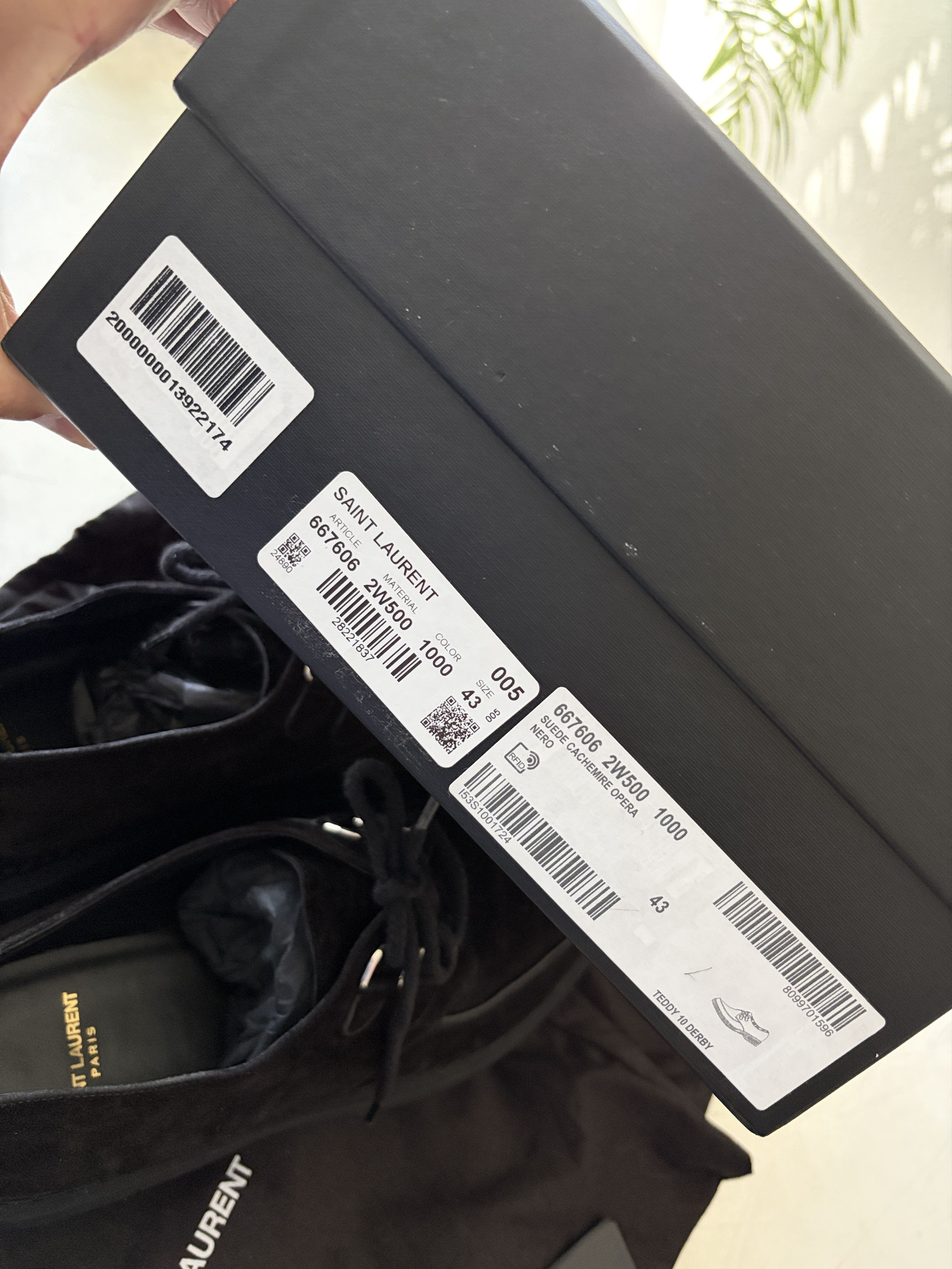 Saint Laurent Paris Saint Laurent Teddy Derby shoes black suede sz 10 (43) Size US 10 / EU 43 - 4 Thumbnail