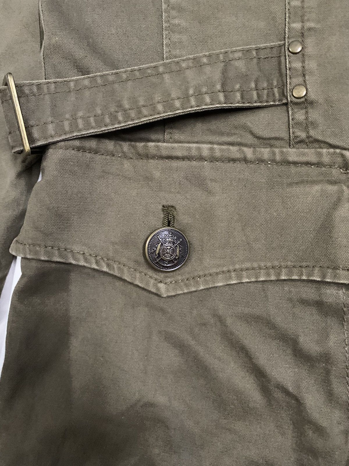Japanese Brand Luiez Multipockets Buckle Bondage Punk Jacket