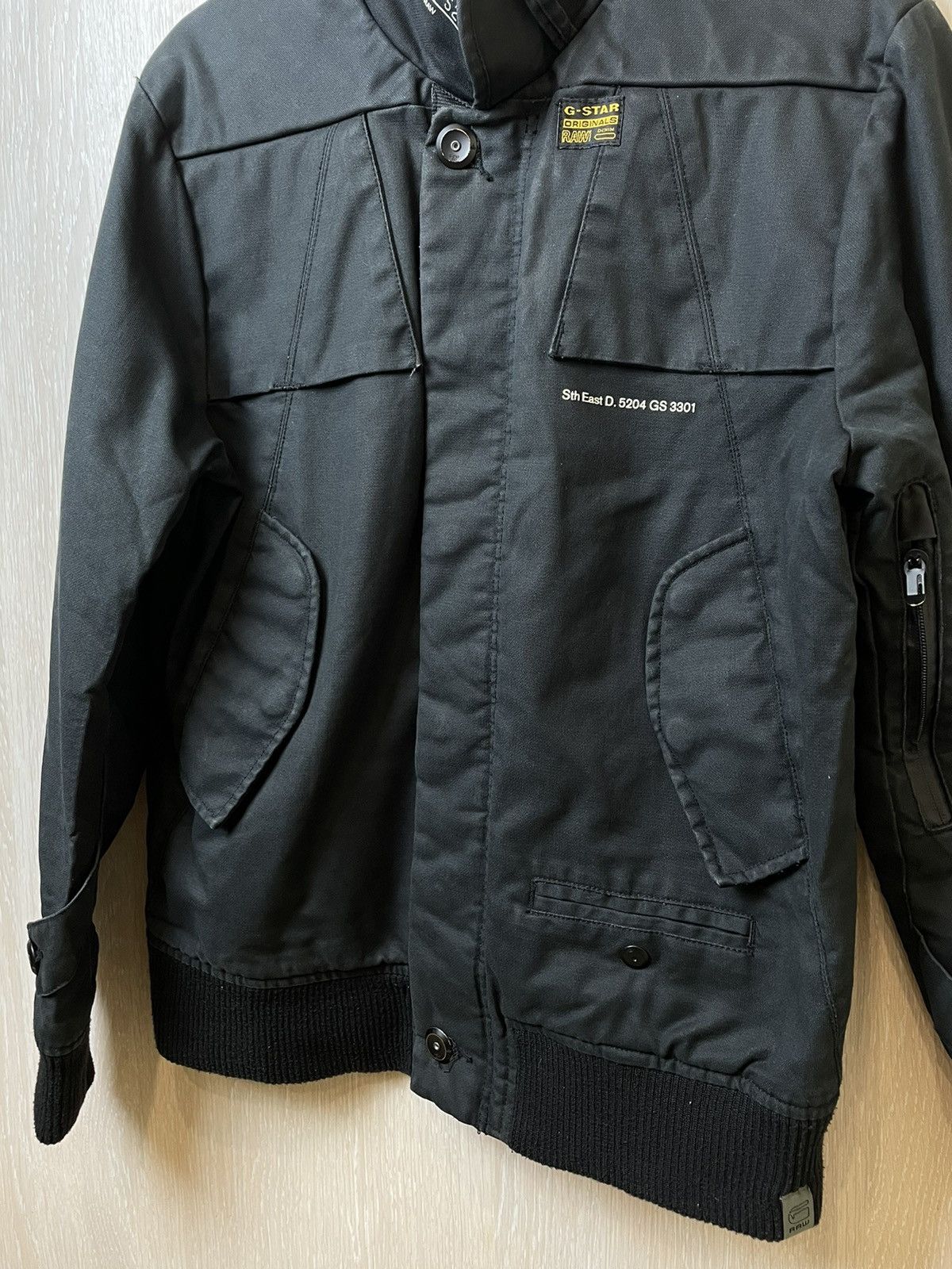 G-Star × Vintage Vintage G-Star Raw Biker Jacket Mulipocket Size US L / EU 52-54 / 3 - 5 Thumbnail