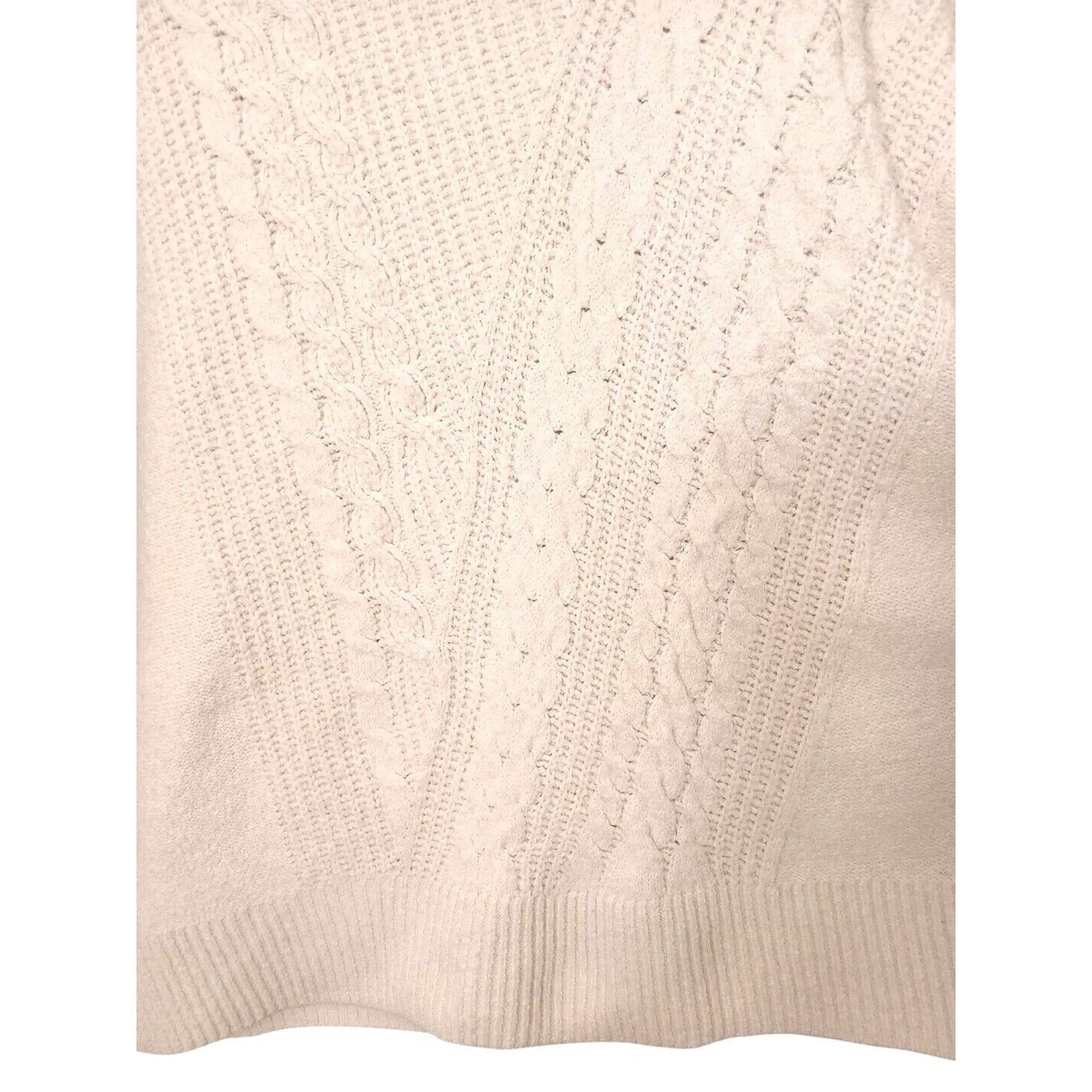 Vera Wang Simply Vera Wang Sweater Sz XXL Beige Chunky Cowl LAGENLOOK Size XXL / US 16-18 / IT 52-54 - 5 Thumbnail